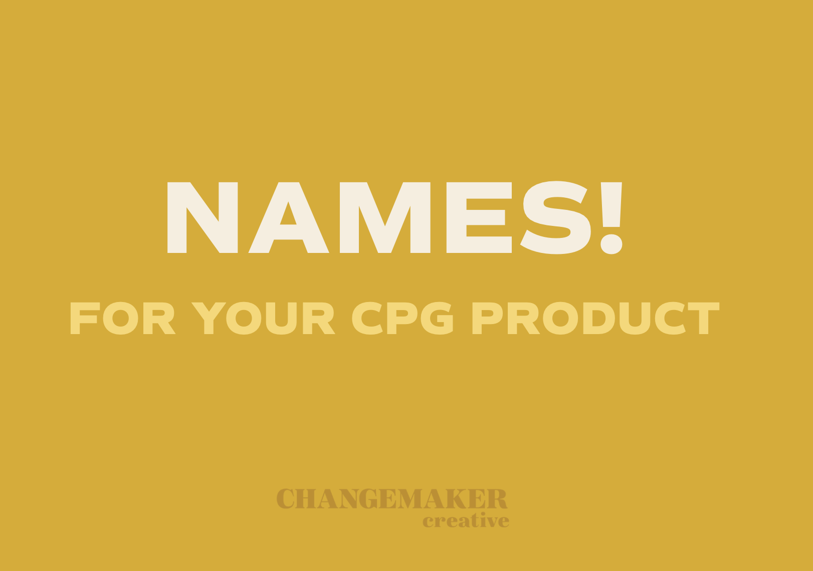 Naming workshop