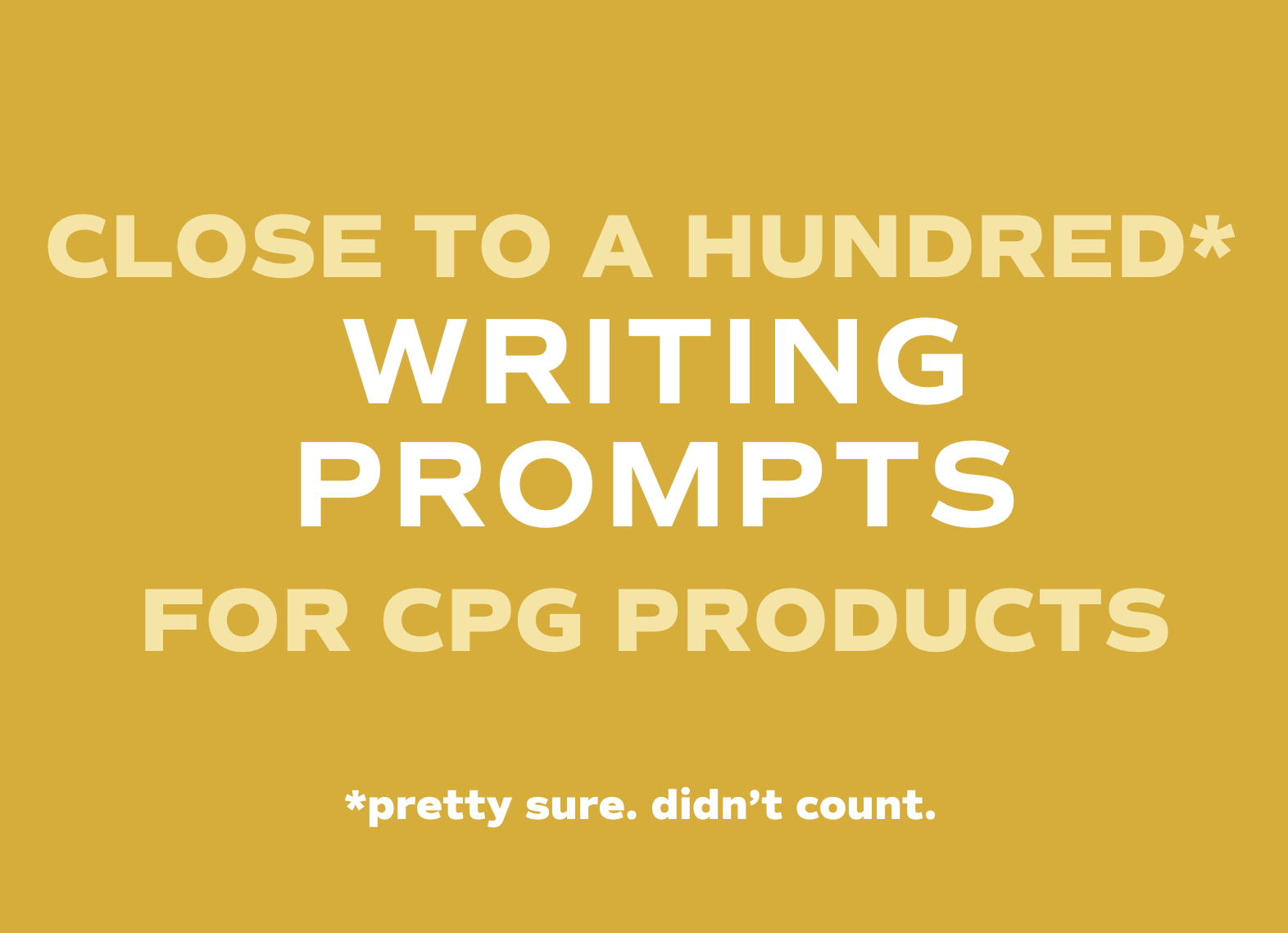 100+ creative prompts for better packaging copy