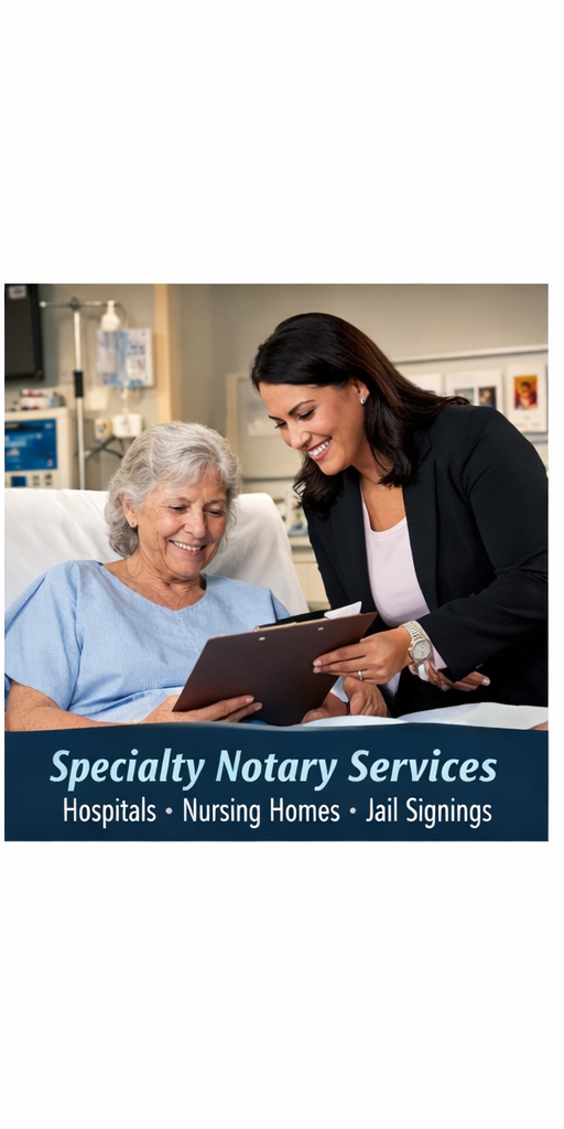 Specialty Notary Services ( Prices TBD at the time of consultation)