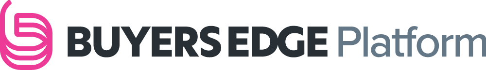 BuyersEdge Platform logo with pink and gray stylized design and text.