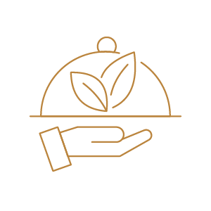 A hand holding a small Earth with leaves, symbolizing environmental conservation and sustainability.