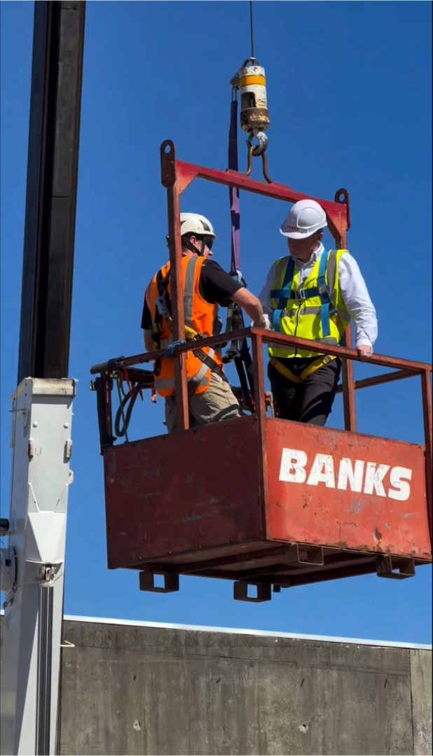 Tim Costly visits Banks Cranes