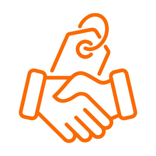 Outline of a person icon with a yellow circle representing the head and shoulders against a black background.