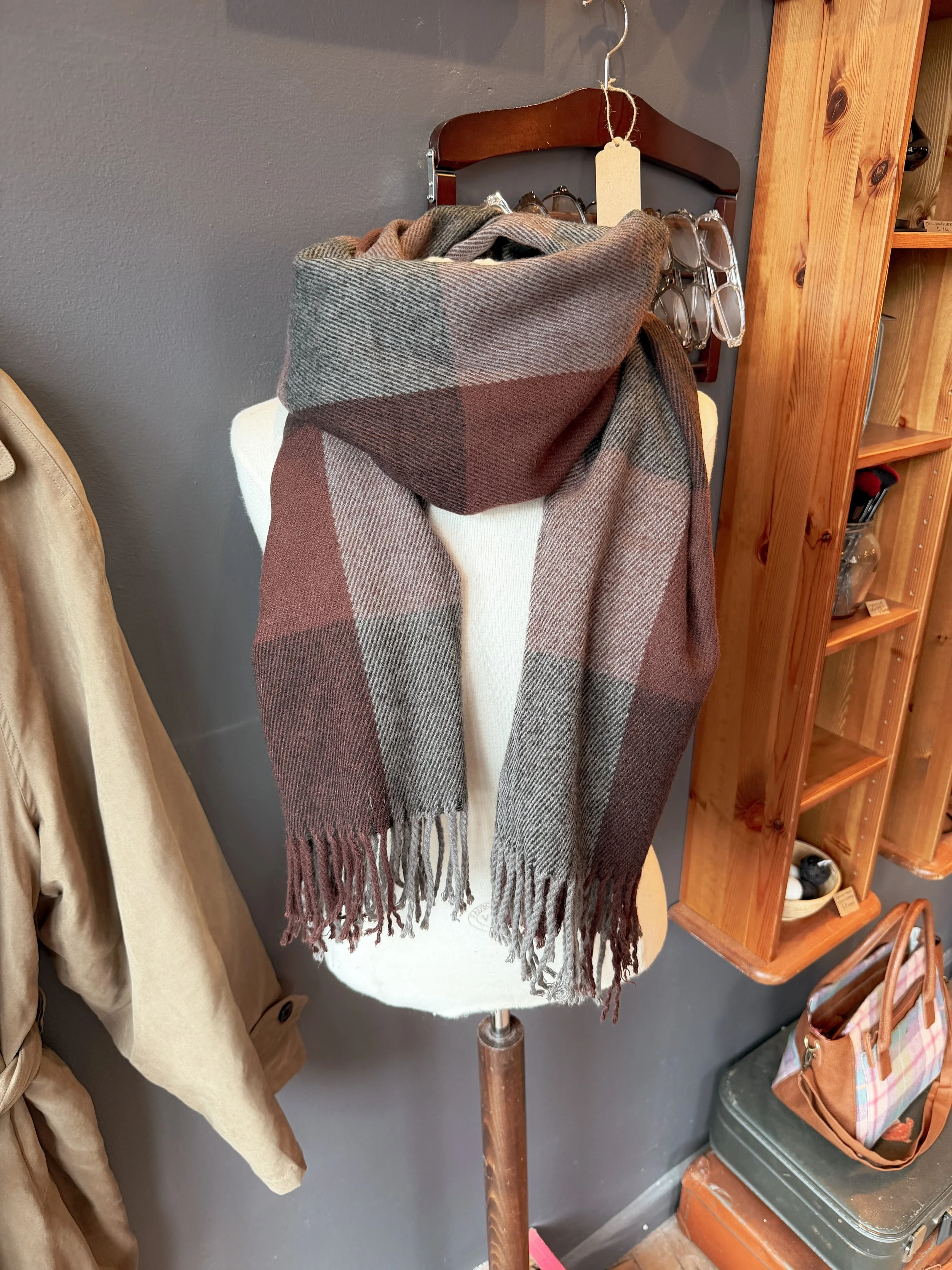 Rust & Grey Scarf