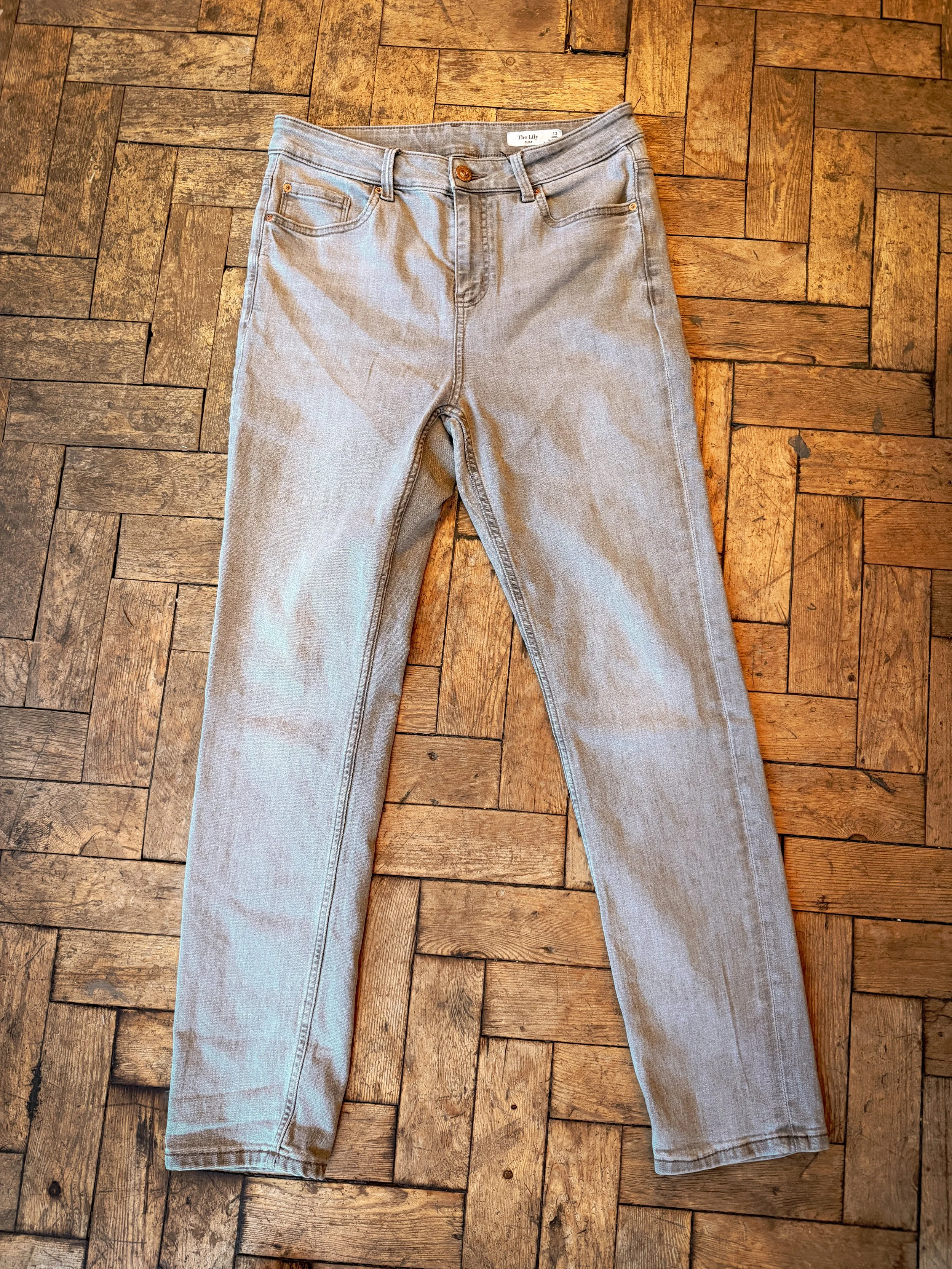 Grey Wash Skinny Jeans