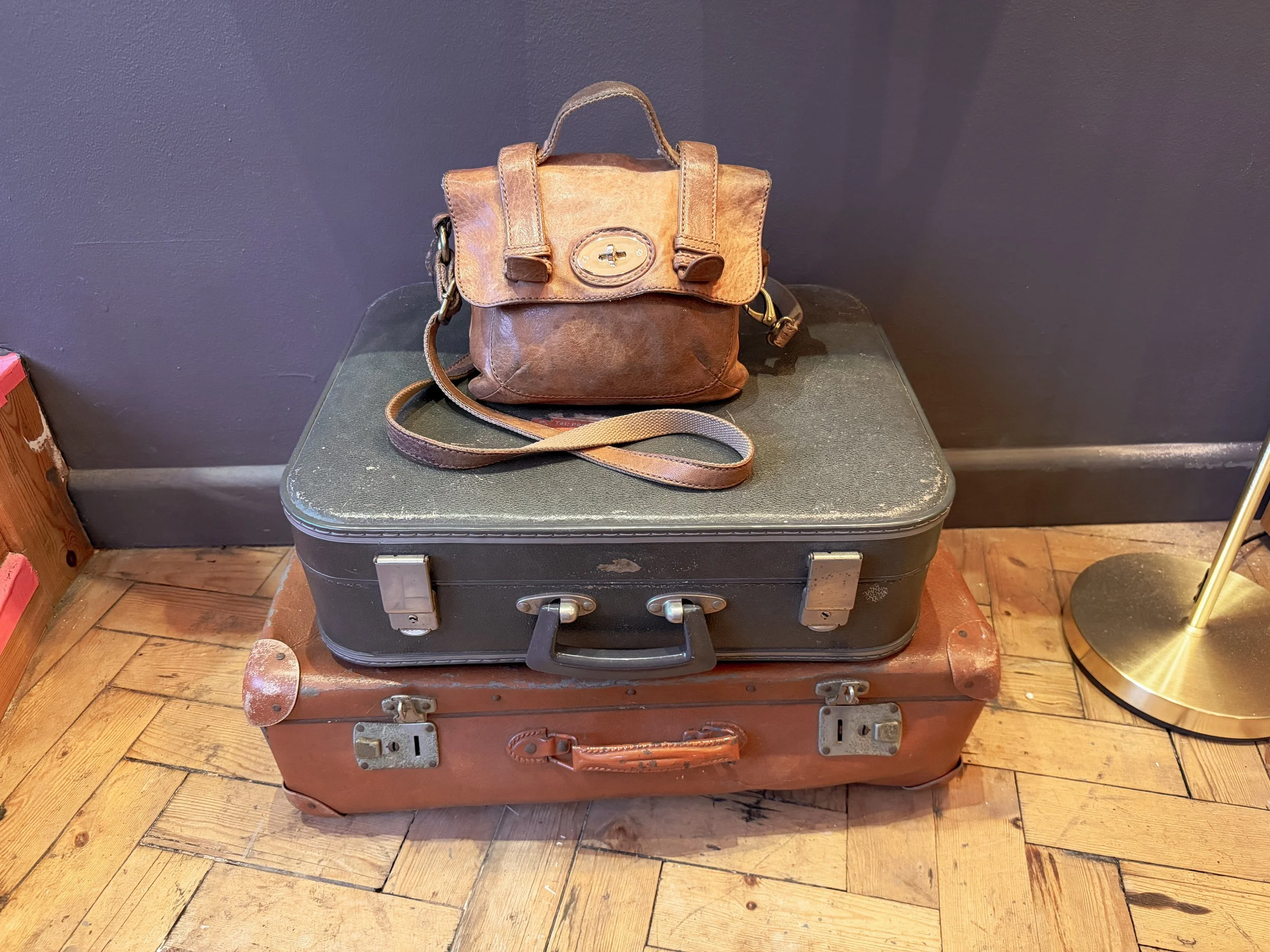 Leather Fossil Shoulder Bag