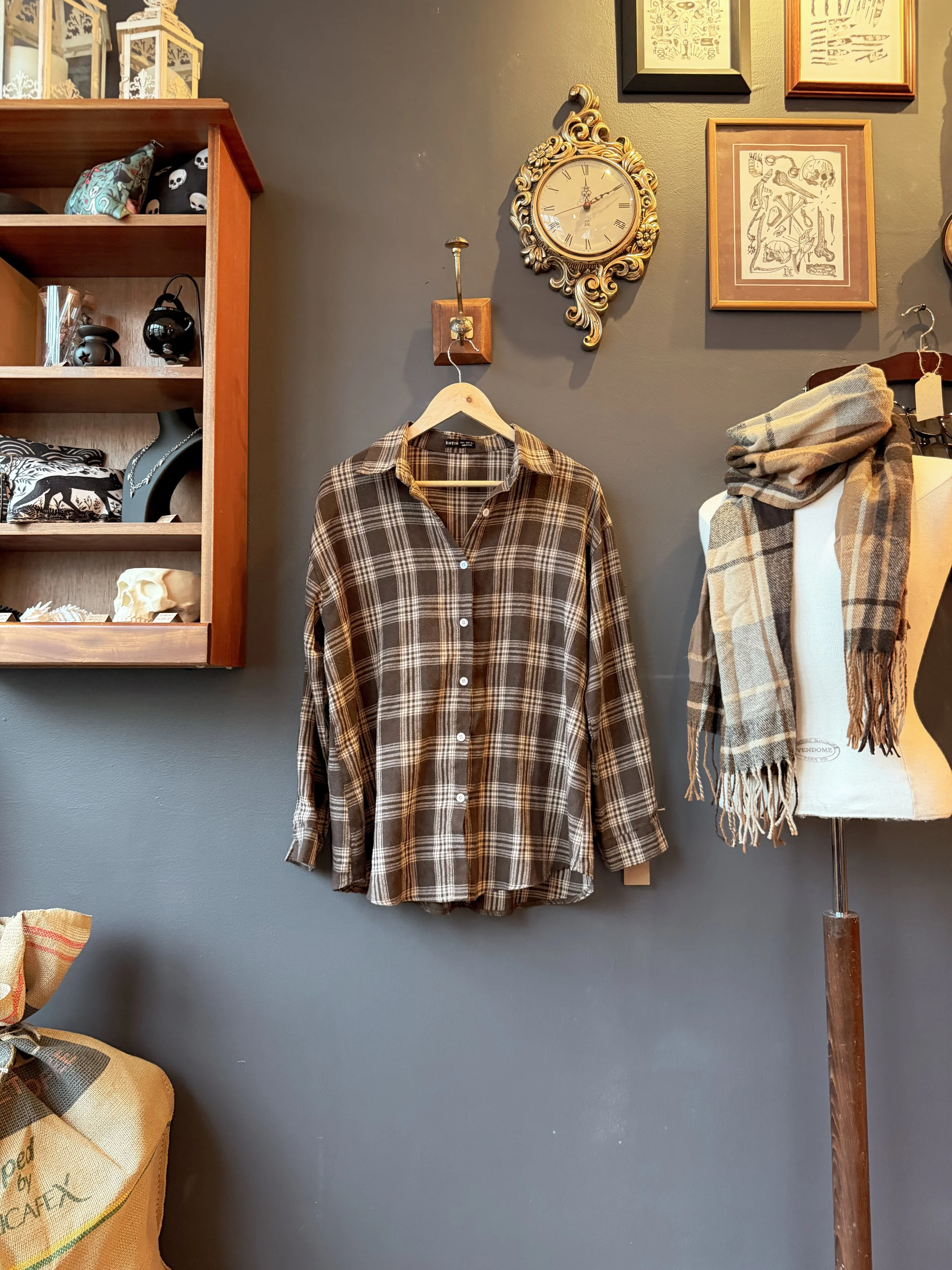 Brown Checkered Shirt