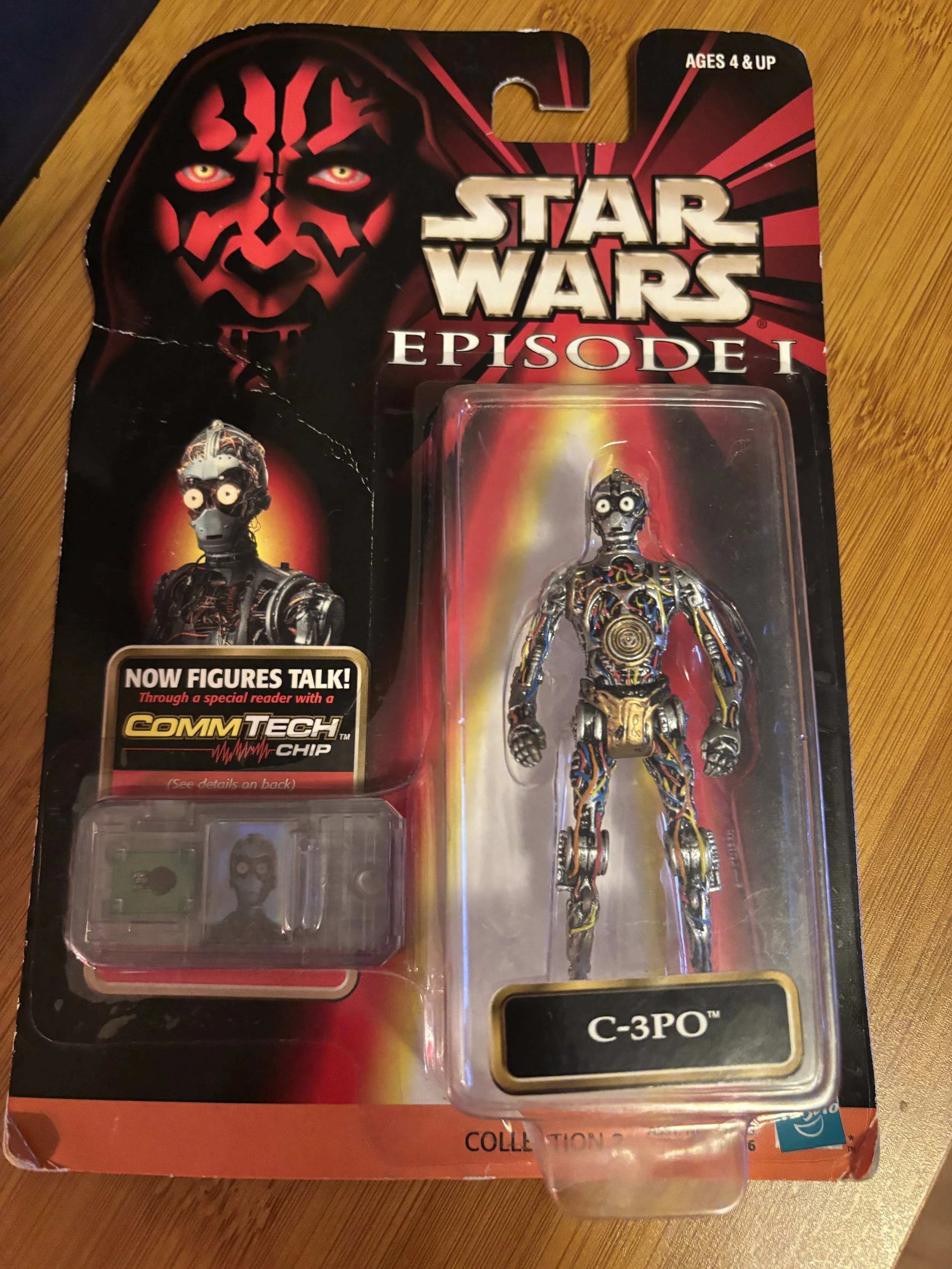 Star Wars Episode I C-3PO™ 1998 Hassbro Action Figure with CommTech™ Chip