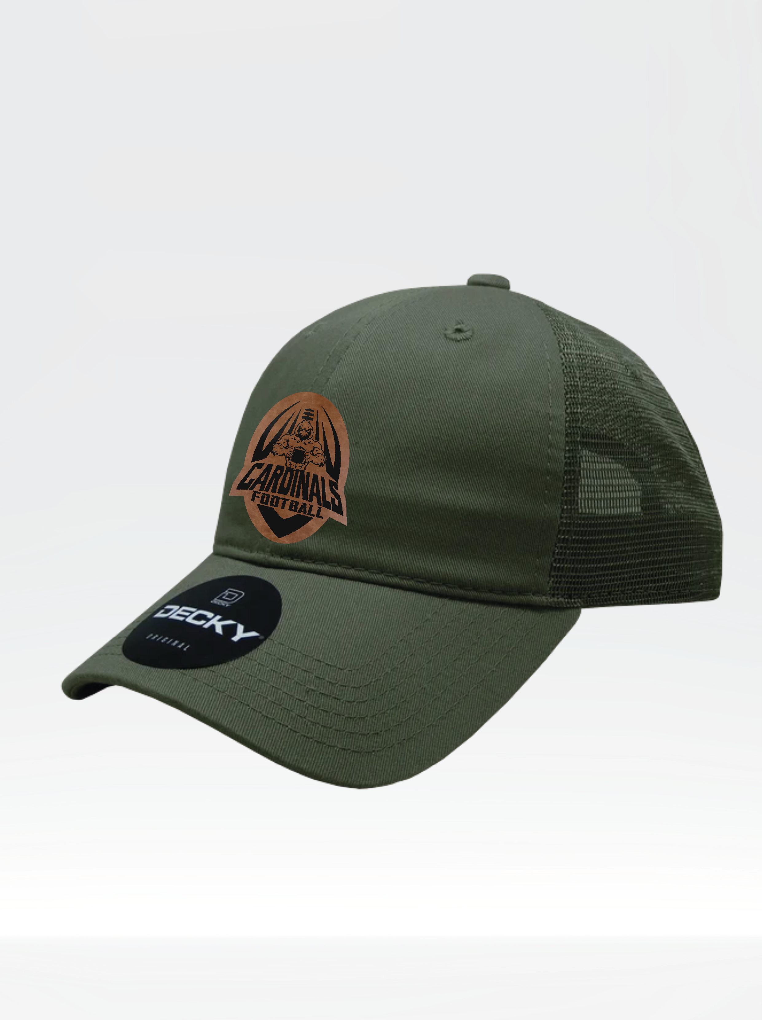 Salute to Service Junior Football Full Logo Leatherette Engraved Performance Hat