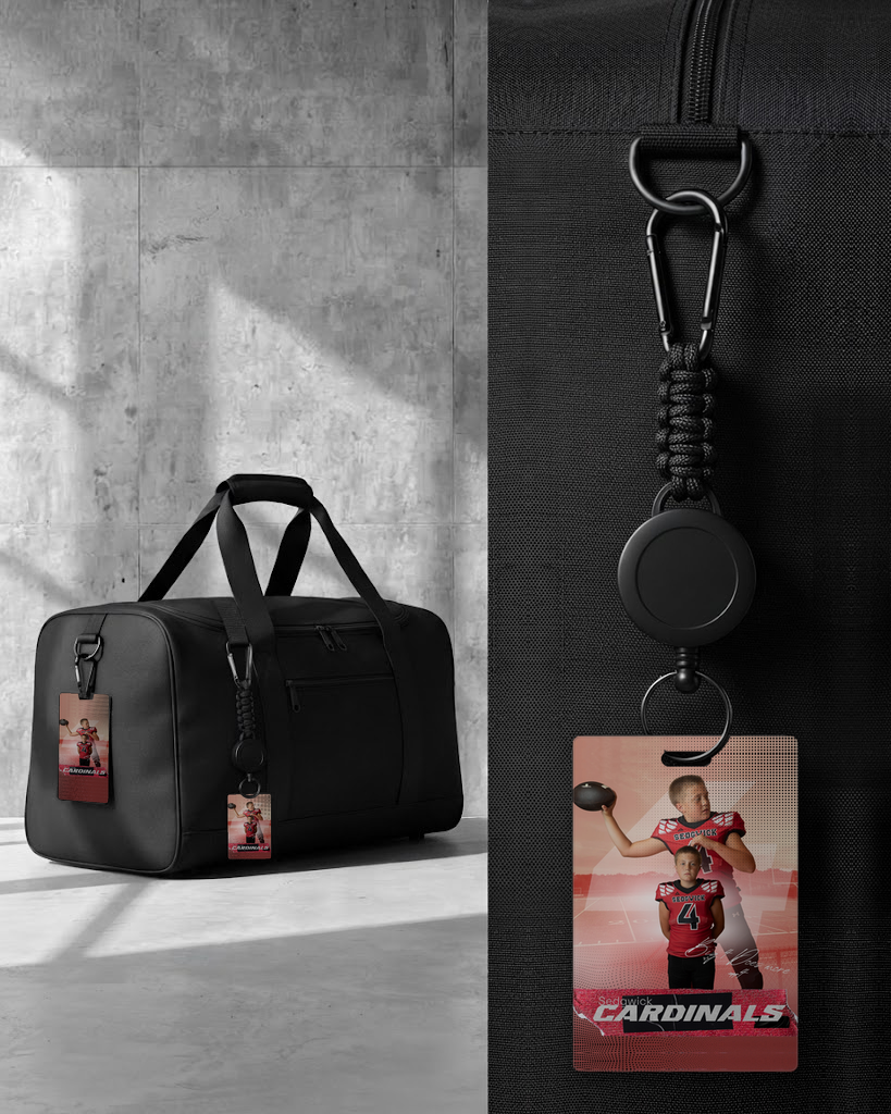 Football Backdrop Smart Bag Tag
