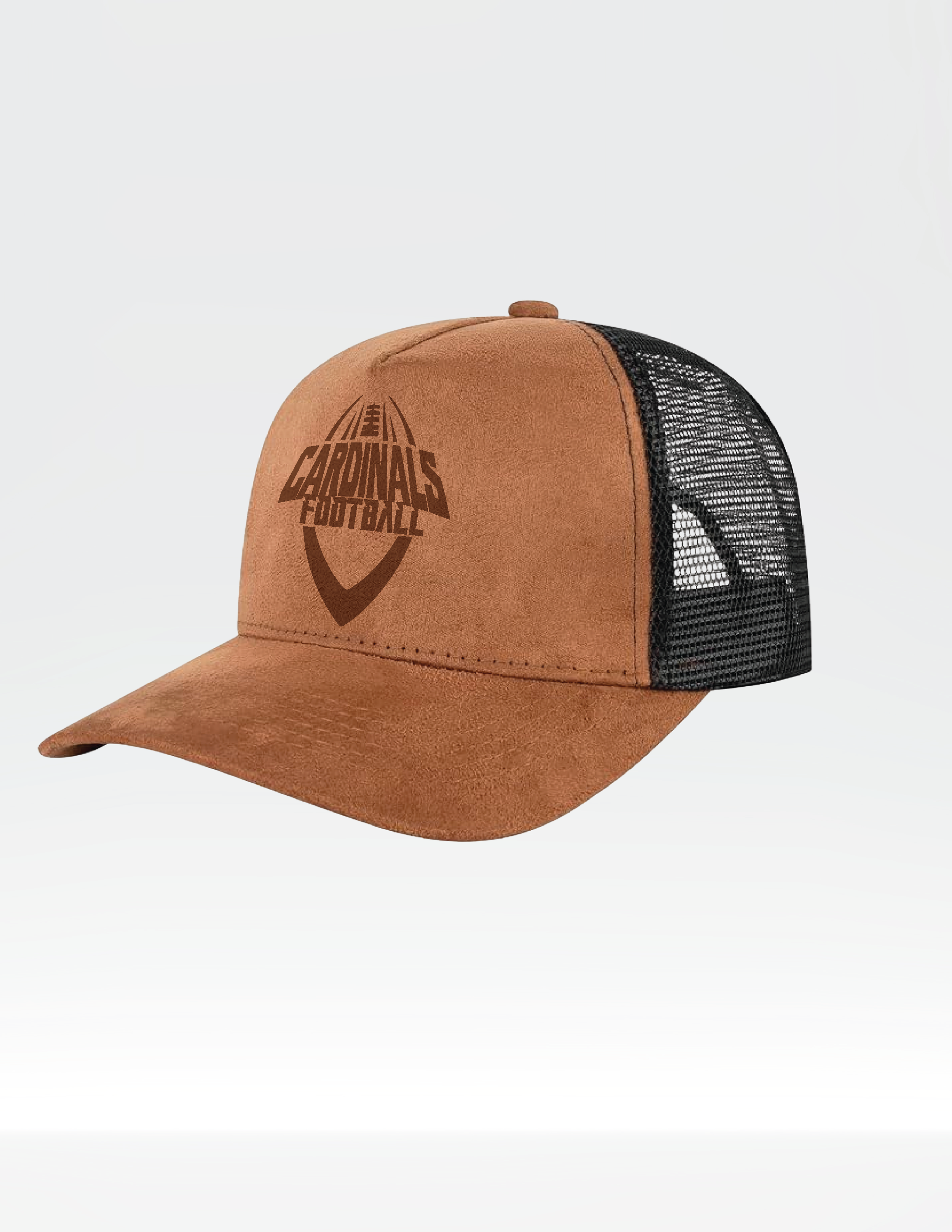 Engraved Suede Trucker Hat