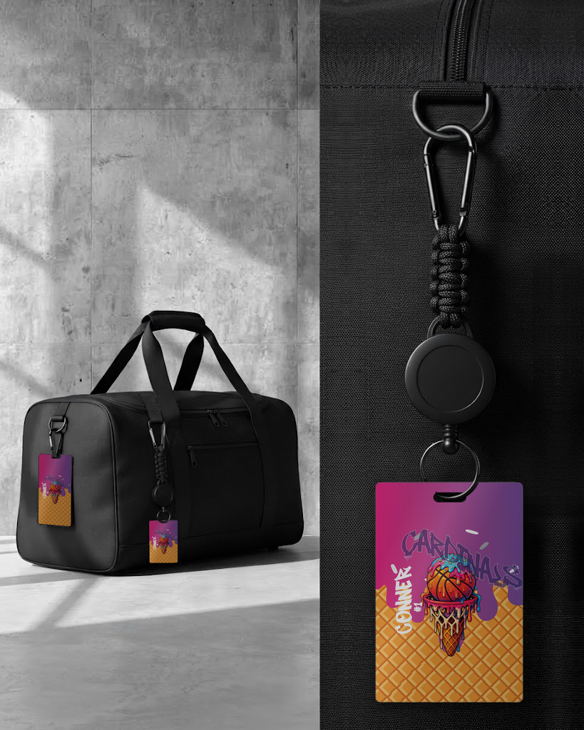 Basketball Drip Smart Bag Tags