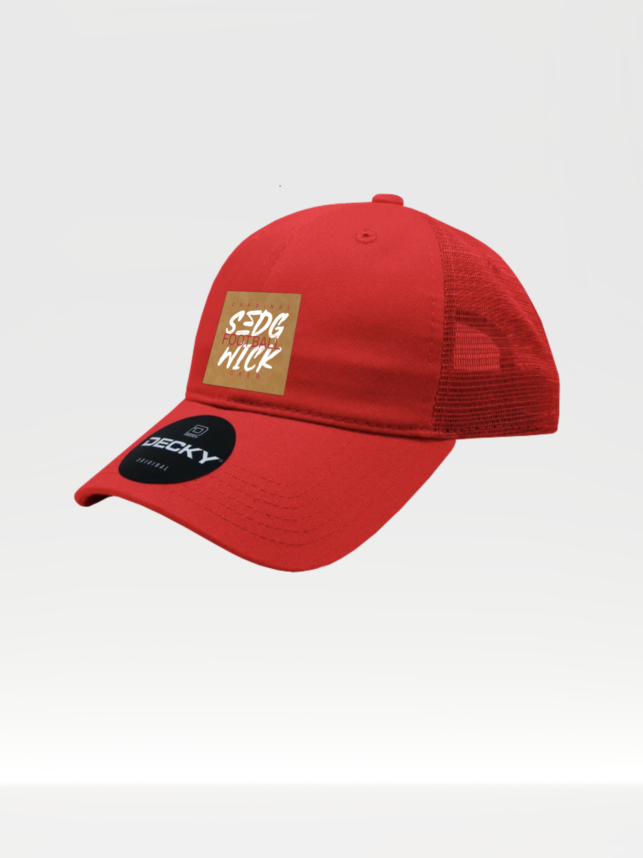 Sedgwick Crew Print Leatherette Relaxed Trucker & Cotton Hat