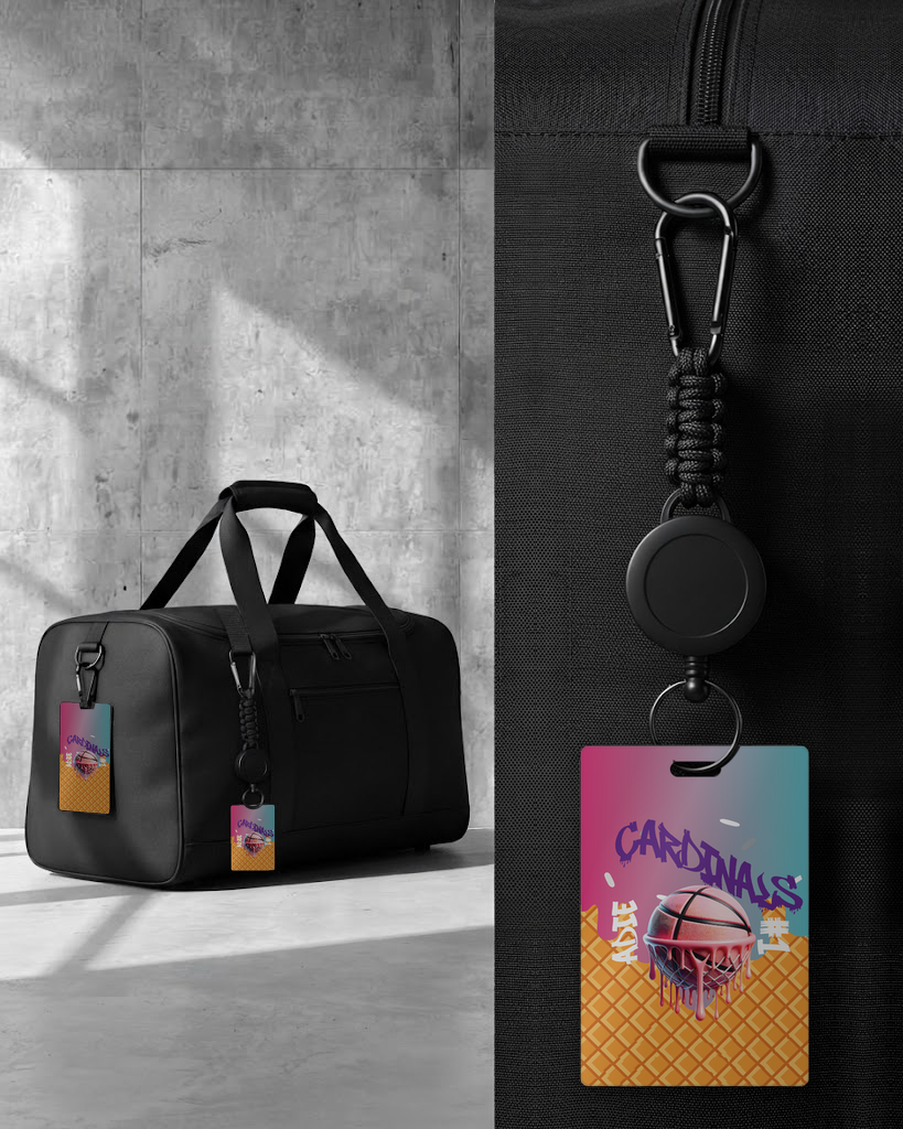 Basketball Paint Smart Bag Tags
