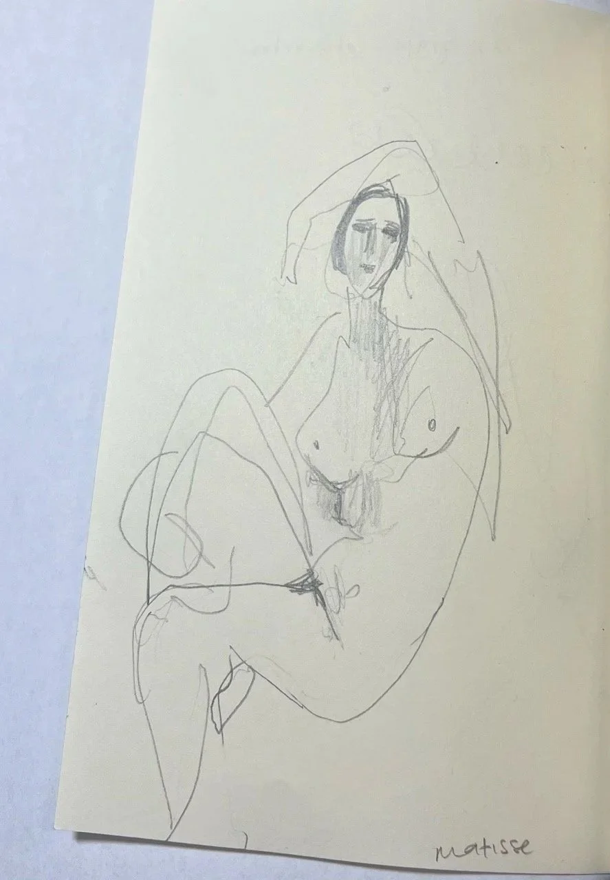 Drawn from Matisse.