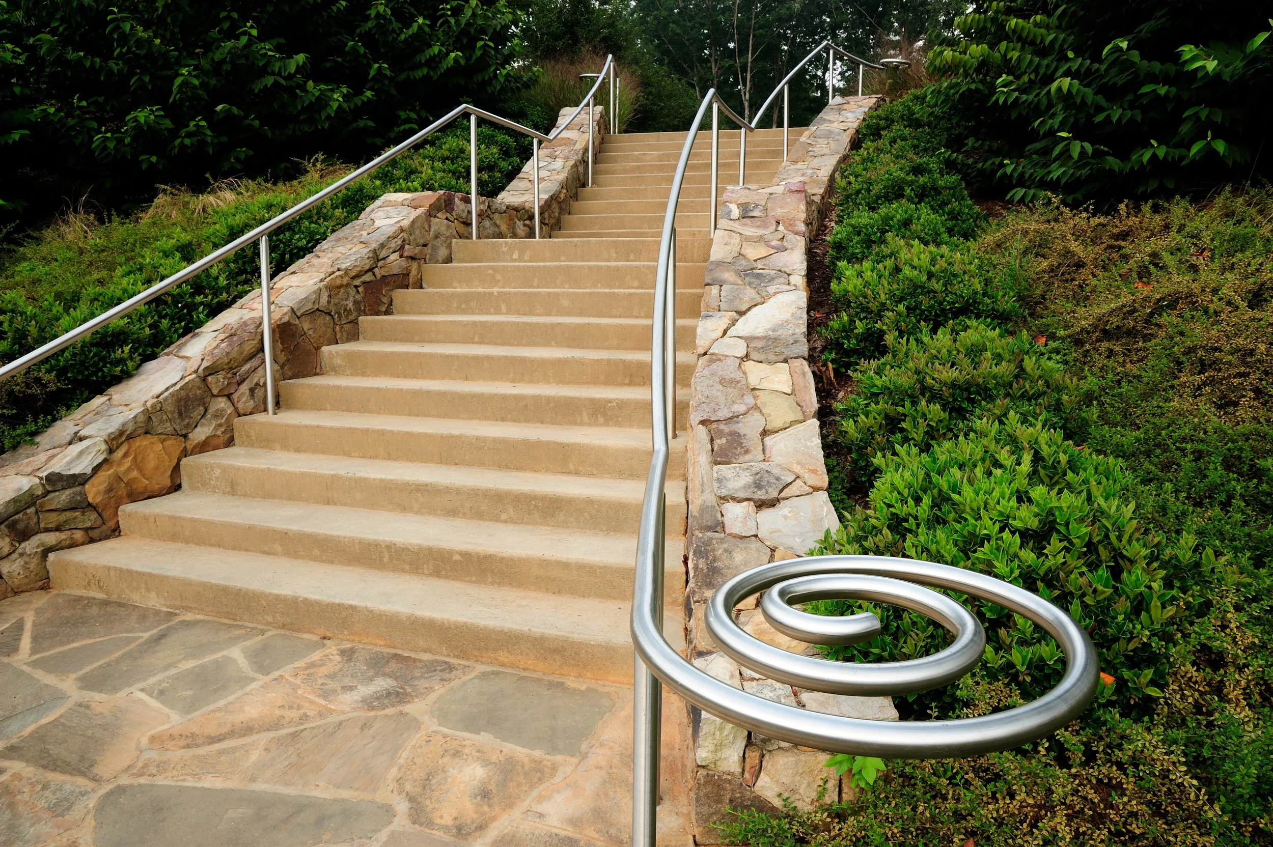 The primary pedestrian entrance to the surrounding neighborhood was a work of art as well as a functional entryway. 