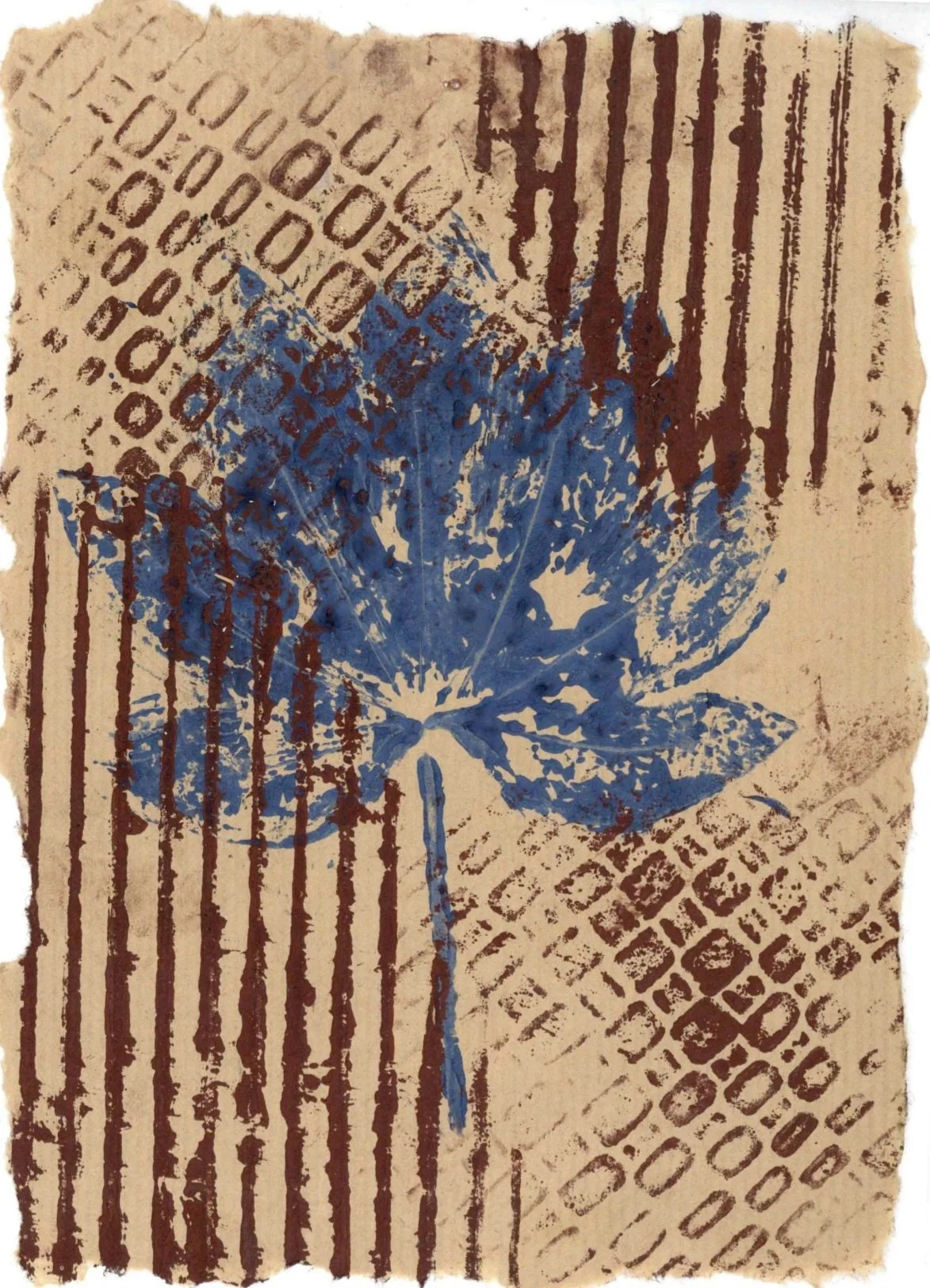 Forace, 2026, Monoprint, ink and oil pastel, 44.4cm x 63.0 cm