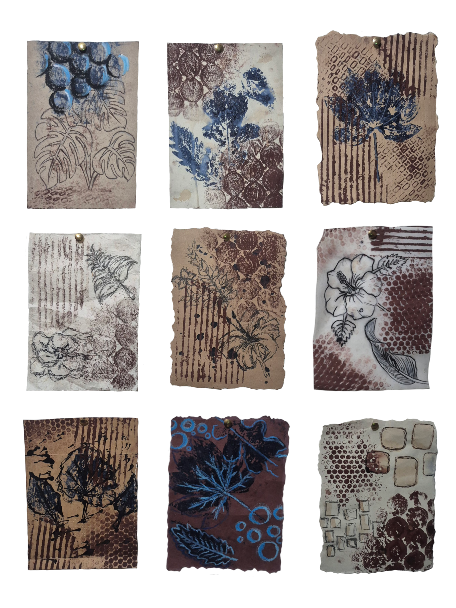 Forace, 2026, Monoprint, ink and oil pastel, 44.4cm x 63.0 cm