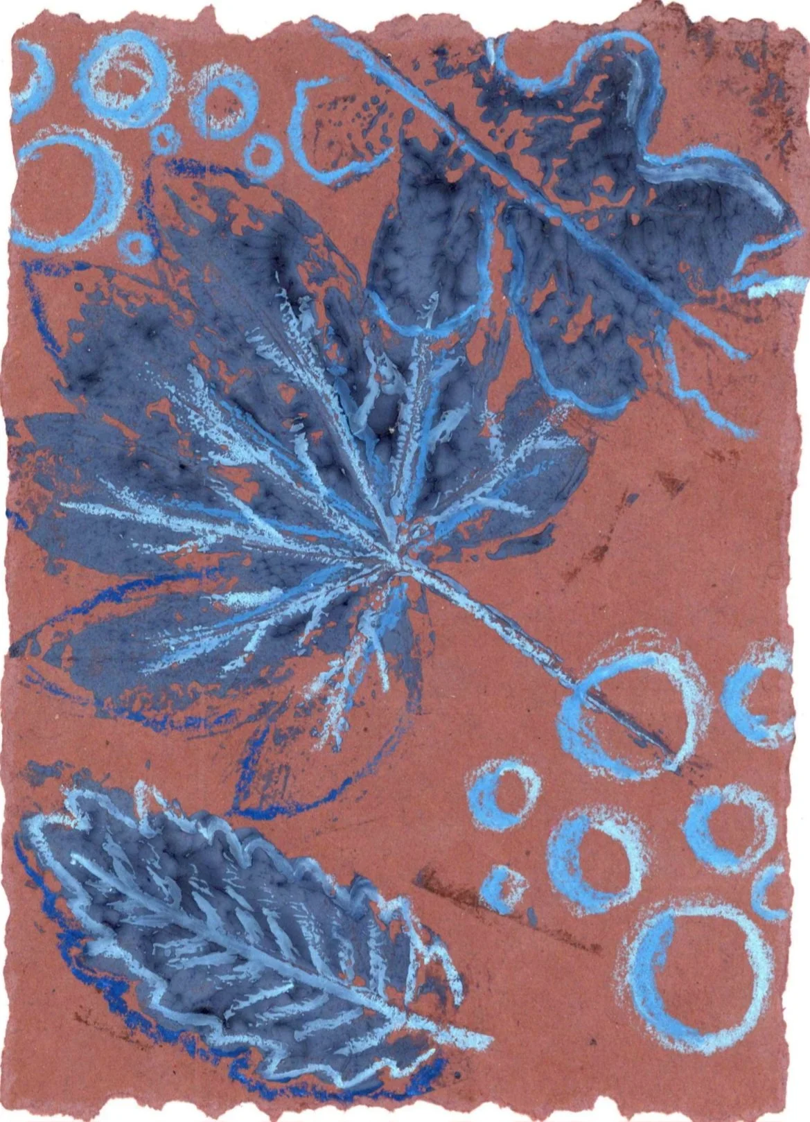 Forace, 2026, Monoprint, ink and oil pastel, 44.4cm x 63.0 cm