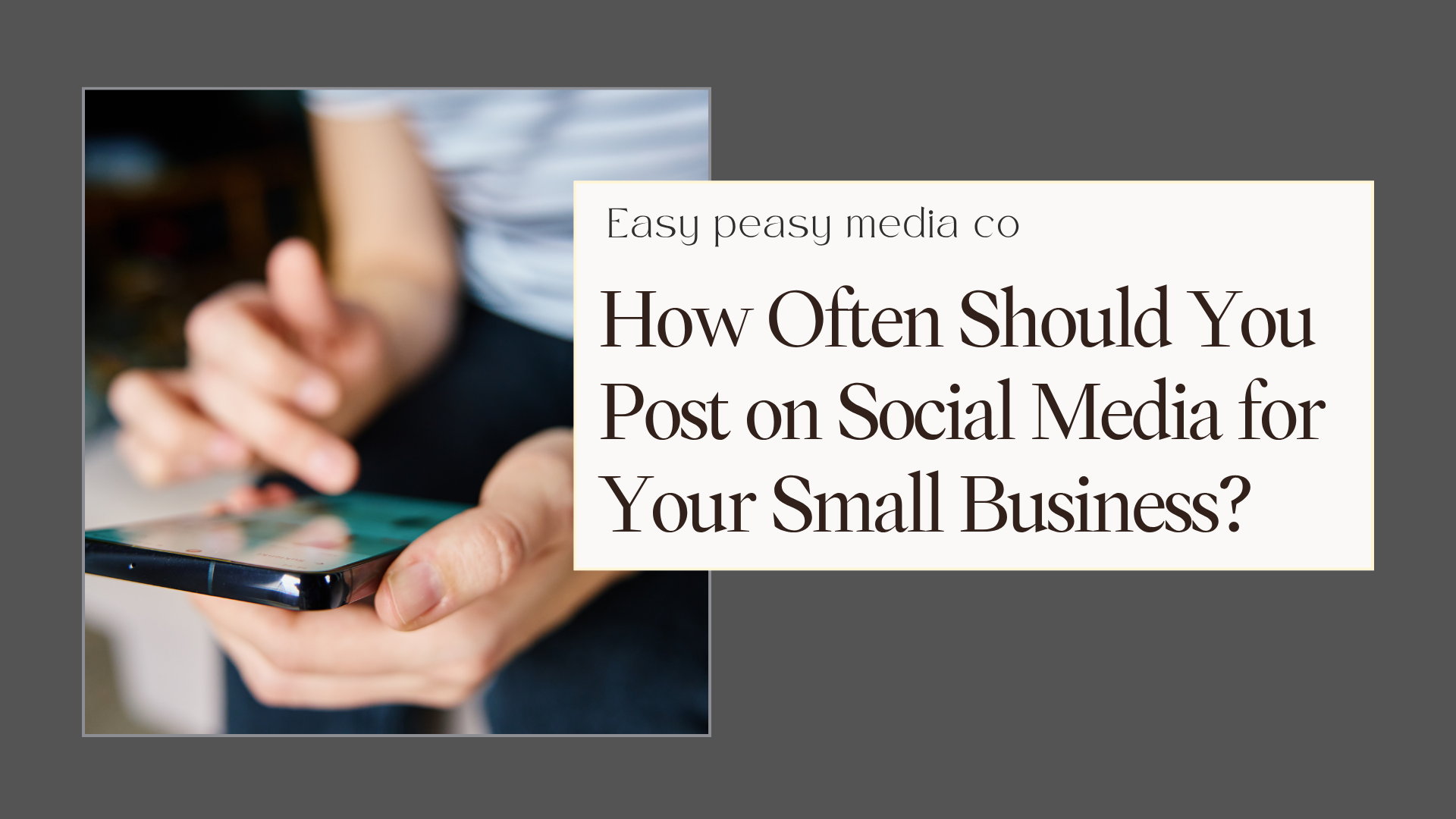 How Often Should You Post on Social Media for Your Small Business?