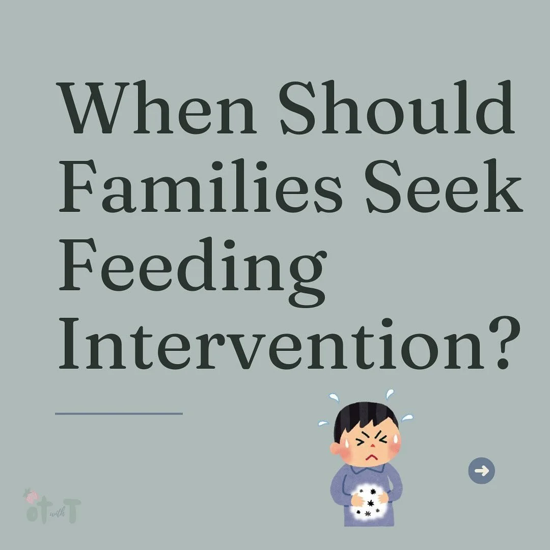 𝑾𝒉𝒆𝒏 𝑺𝒉𝒐𝒖𝒍𝒅 𝑭𝒂𝒎𝒊𝒍𝒊𝒆𝒔 𝑺𝒆𝒆𝒌 𝑭𝒆𝒆𝒅𝒊𝒏𝒈 𝑰𝒏𝒕𝒆𝒓𝒗𝒆𝒏𝒕𝒊𝒐𝒏?

🌟 Mealtimes are an essential part of your child&rsquo;s development, but certain challenges may indicate the need for professional feeding intervention. If you