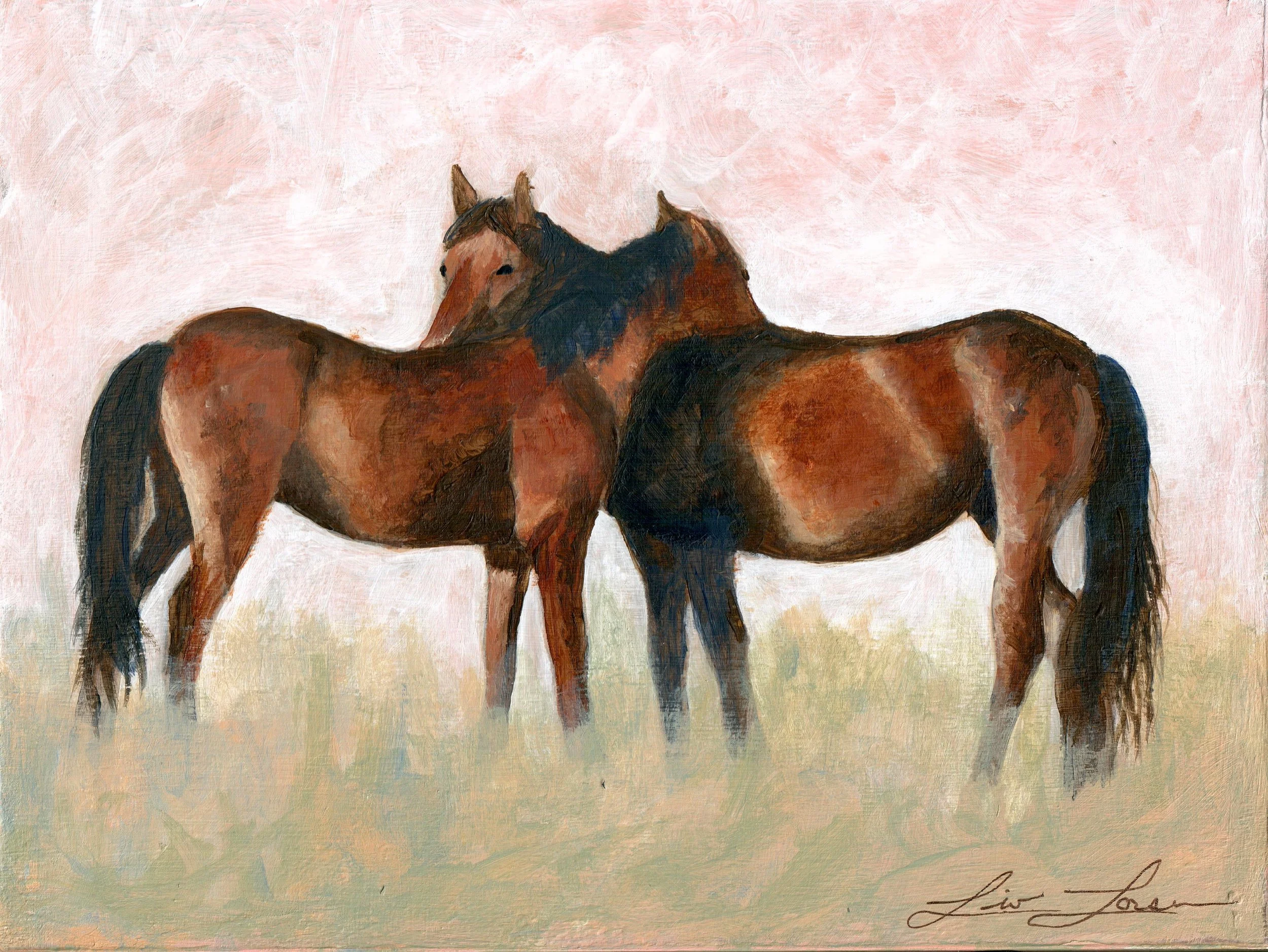 Together 6" x 8" Available at LeeAnn Ramey Gallery