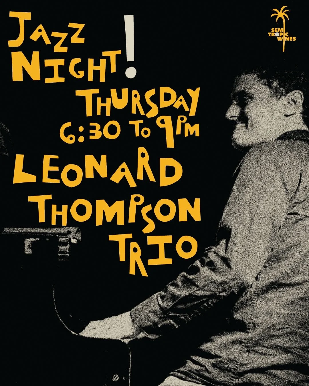 We couldn&rsquo;t ask for better weather to enjoy live jazz on our patio! 

Swing by tonight to catch the Leonard Thompson Trio, a contemporary jazz ensemble led by pianist and composer Leonard Thompson. Based in Orange County, the trio is known for 