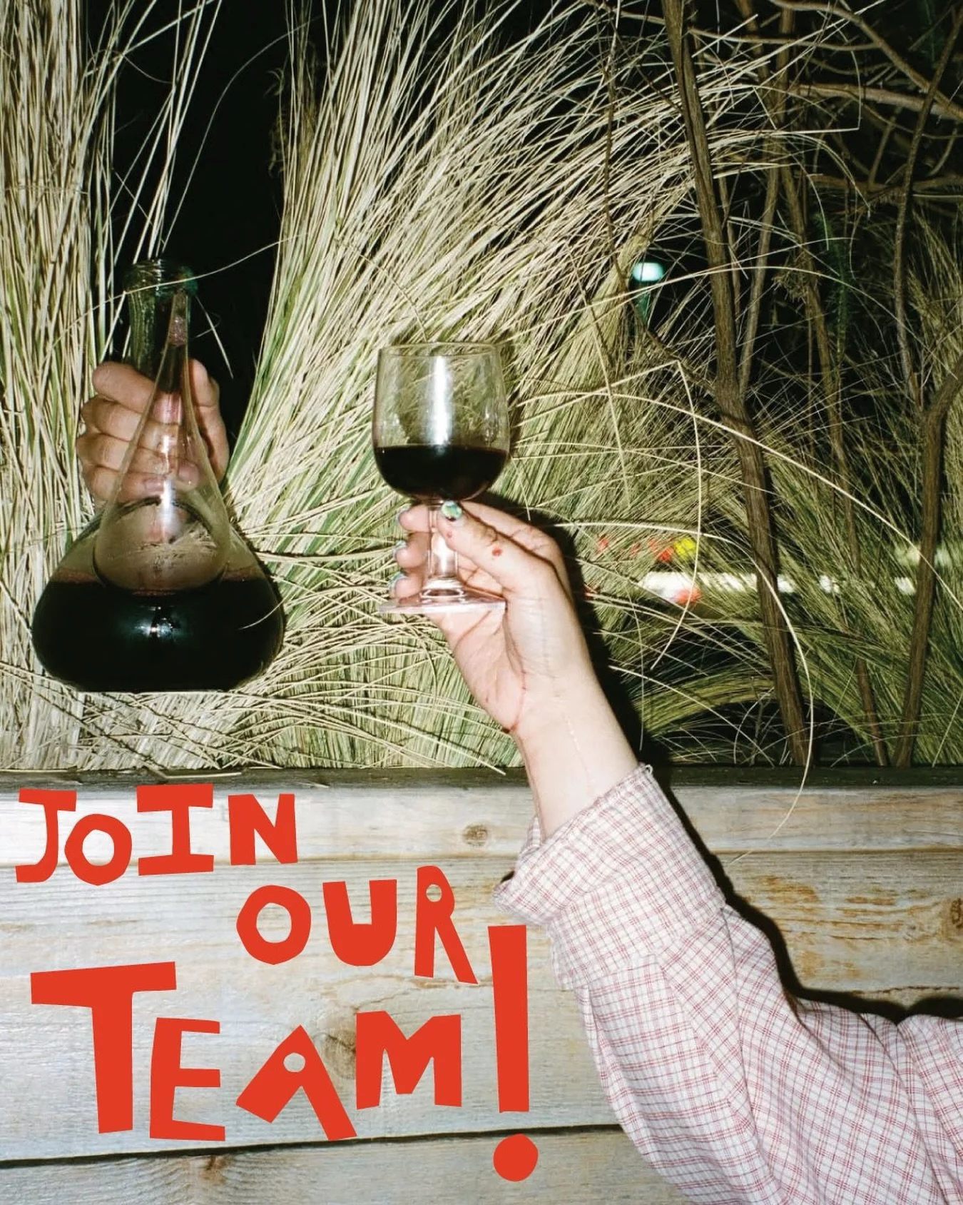 We&rsquo;re looking to add a bartender to our team!

Wine knowledge and experience working with wine is required. If you&rsquo;re passionate about hospitality and love being behind the bar, send us your resume or stop by and introduce yourself.

Chee
