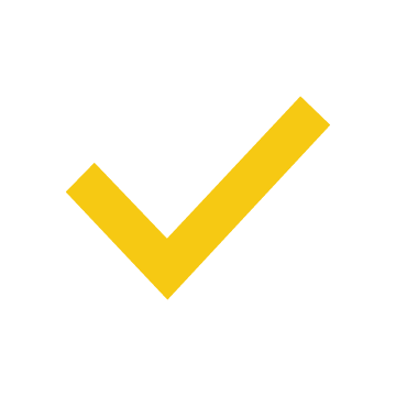 A yellow checkmark.