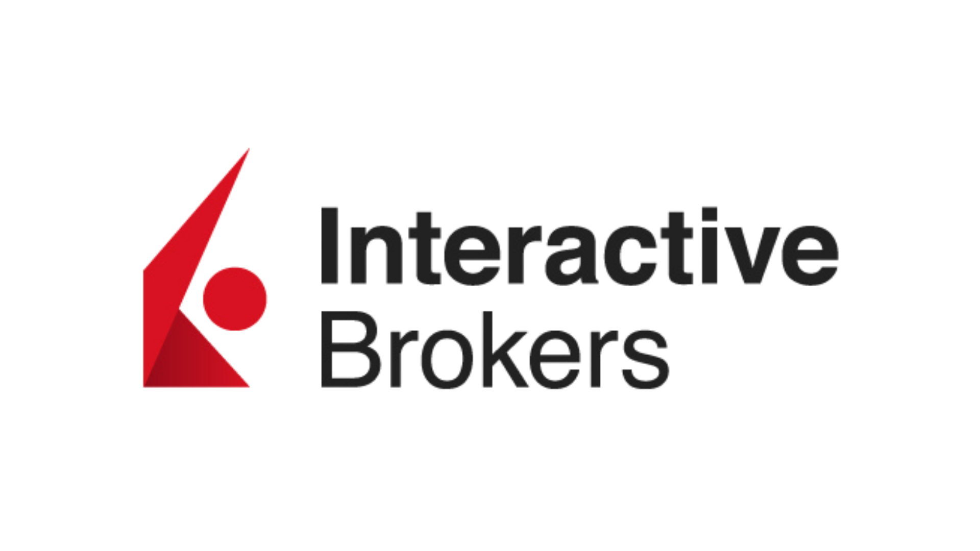 Interactive Brokers logo with a red arrow icon and the company name