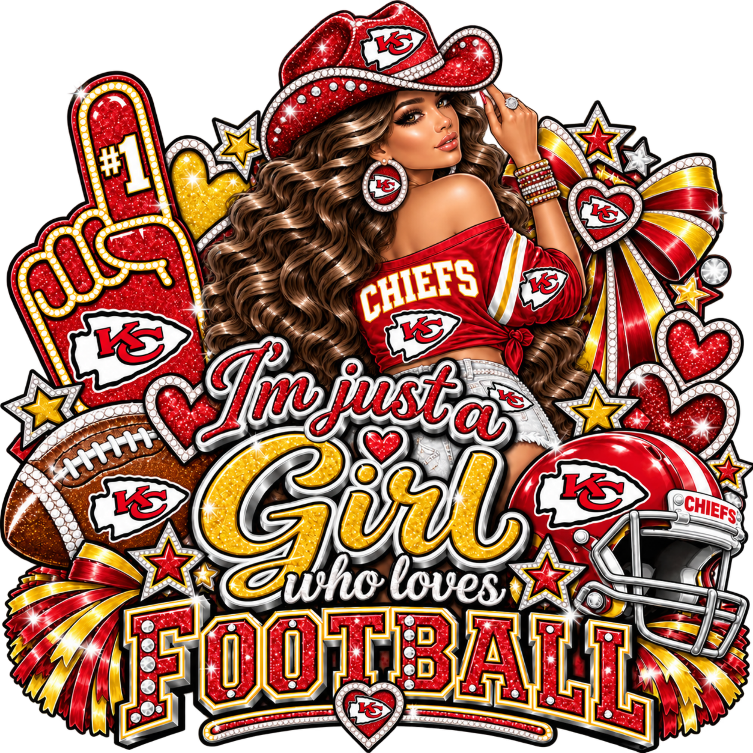 Just a Girl Who Loves Chiefs Football Digital Download