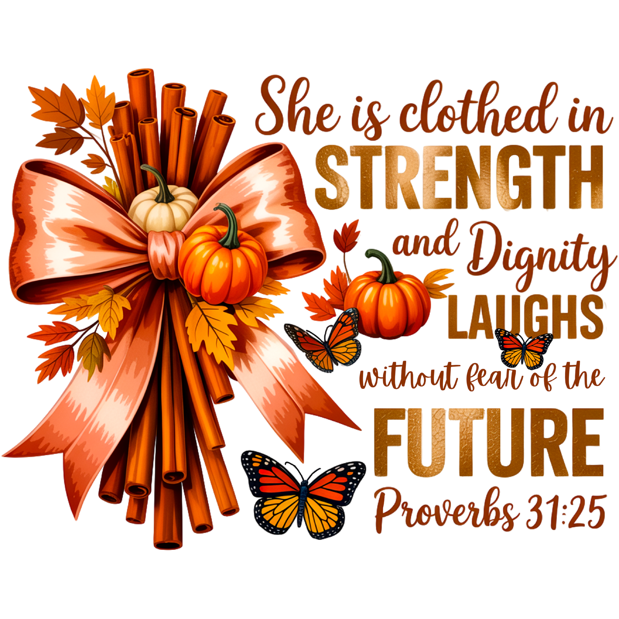 She is Clothed in Strength and Dignity, Laughs without the Fear of the future png