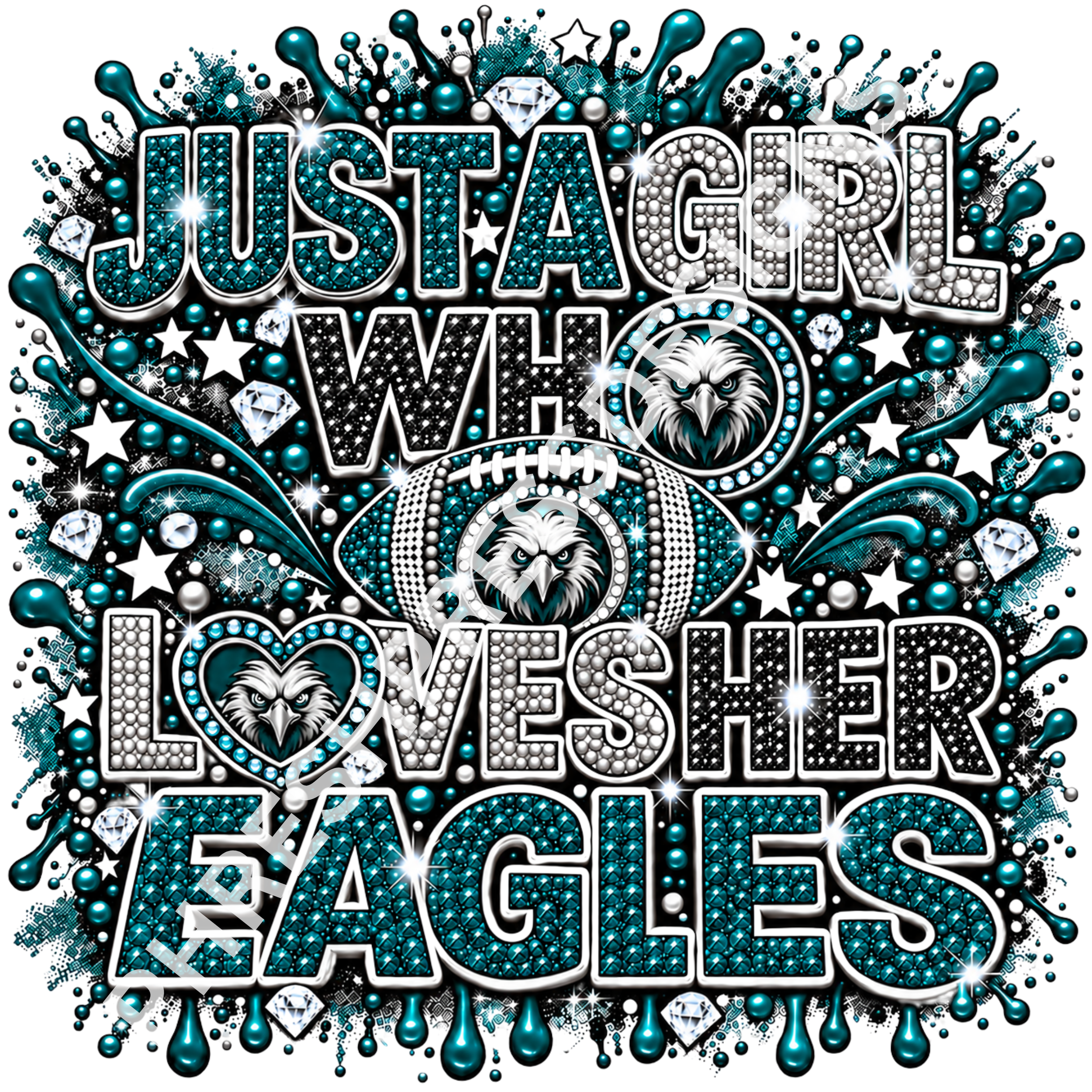 Just a Girl Who Loves Her Eagles digital download