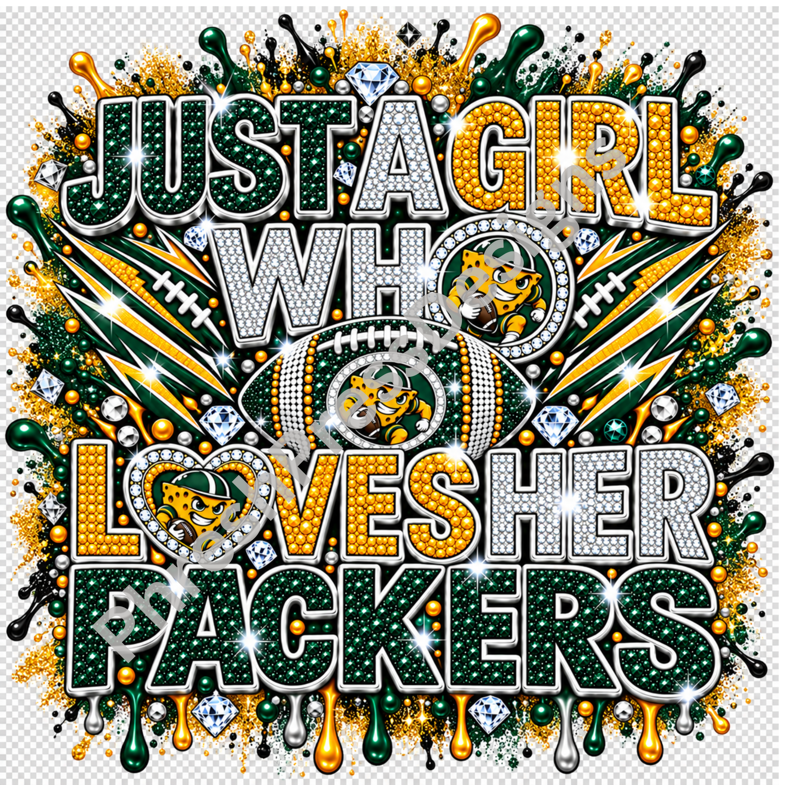 Just a Girl Who Love Her Packers Digital Download