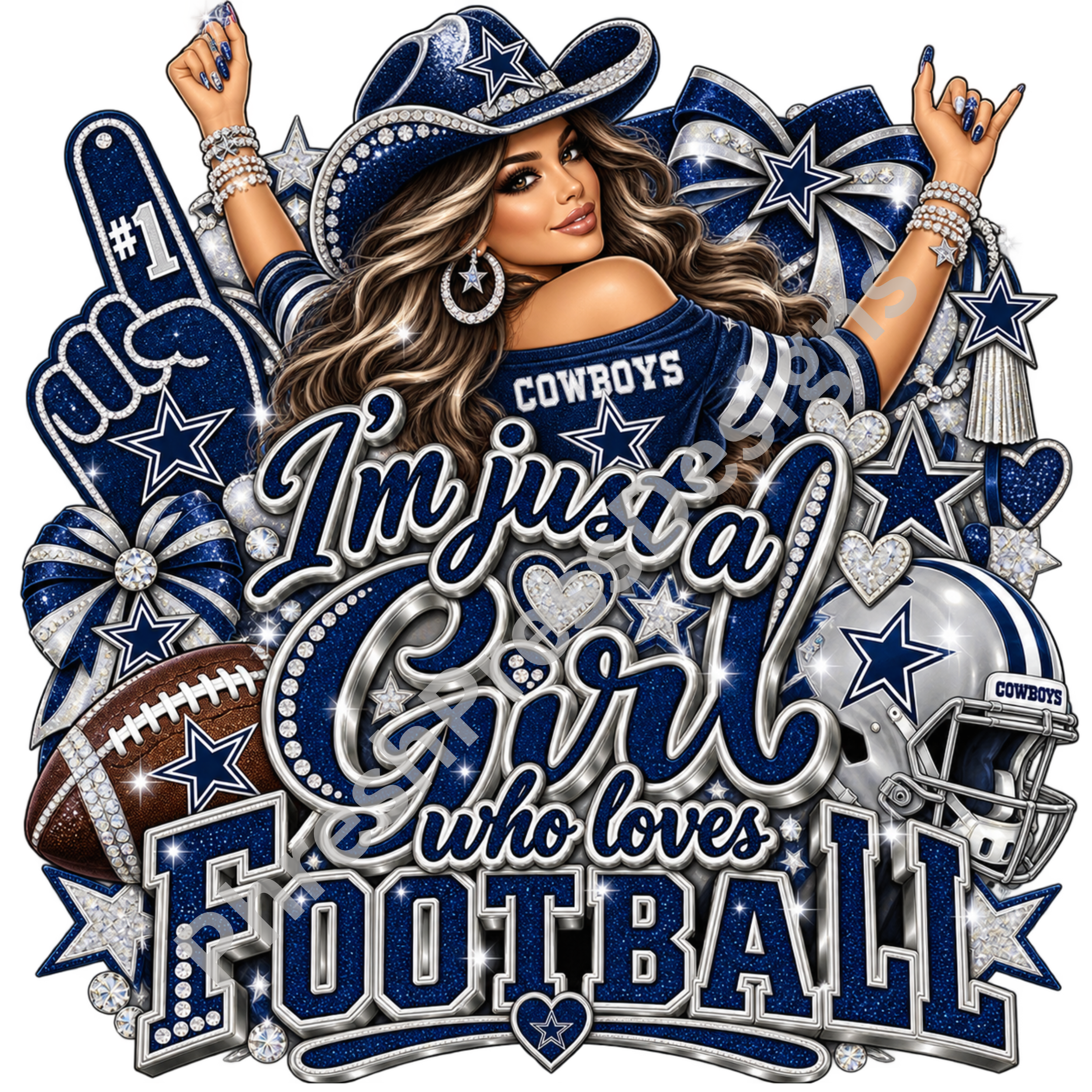 Just a Girl who loves Football Latino Digital Download