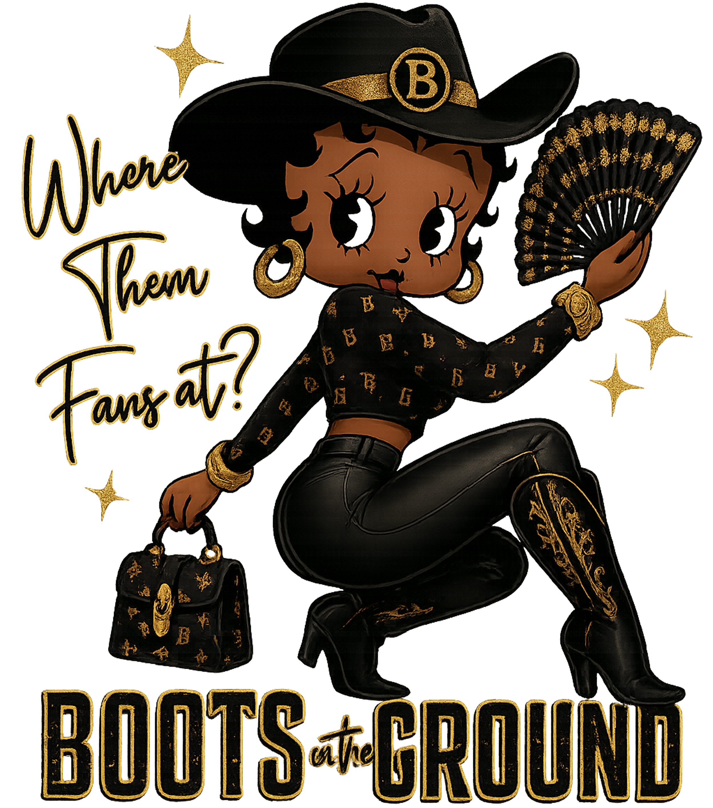 Betty Boop where them fans at