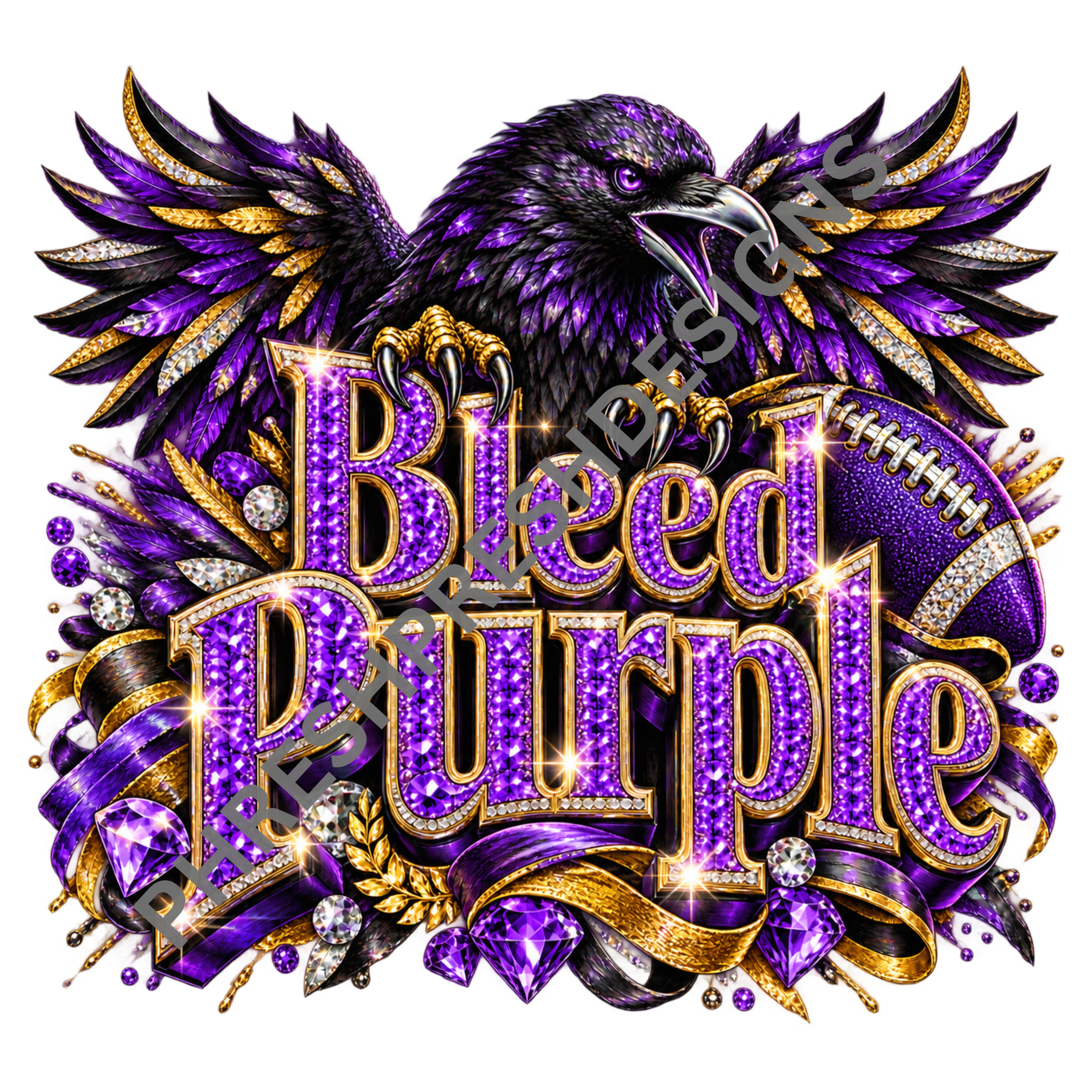 Ravens Bleed Purple Digital Download