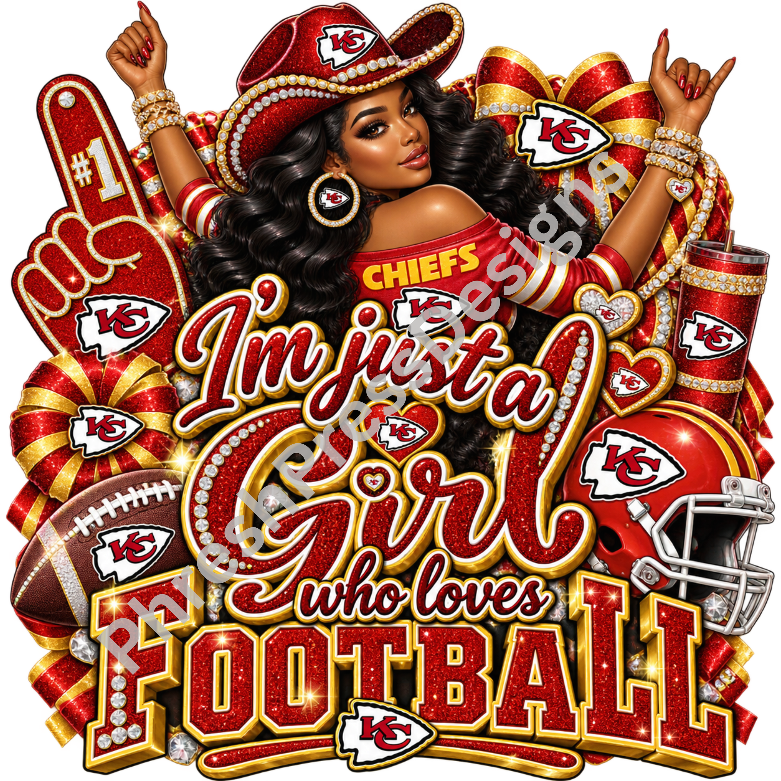 Just a Girl Who Loves Chiefs Football Digital Download