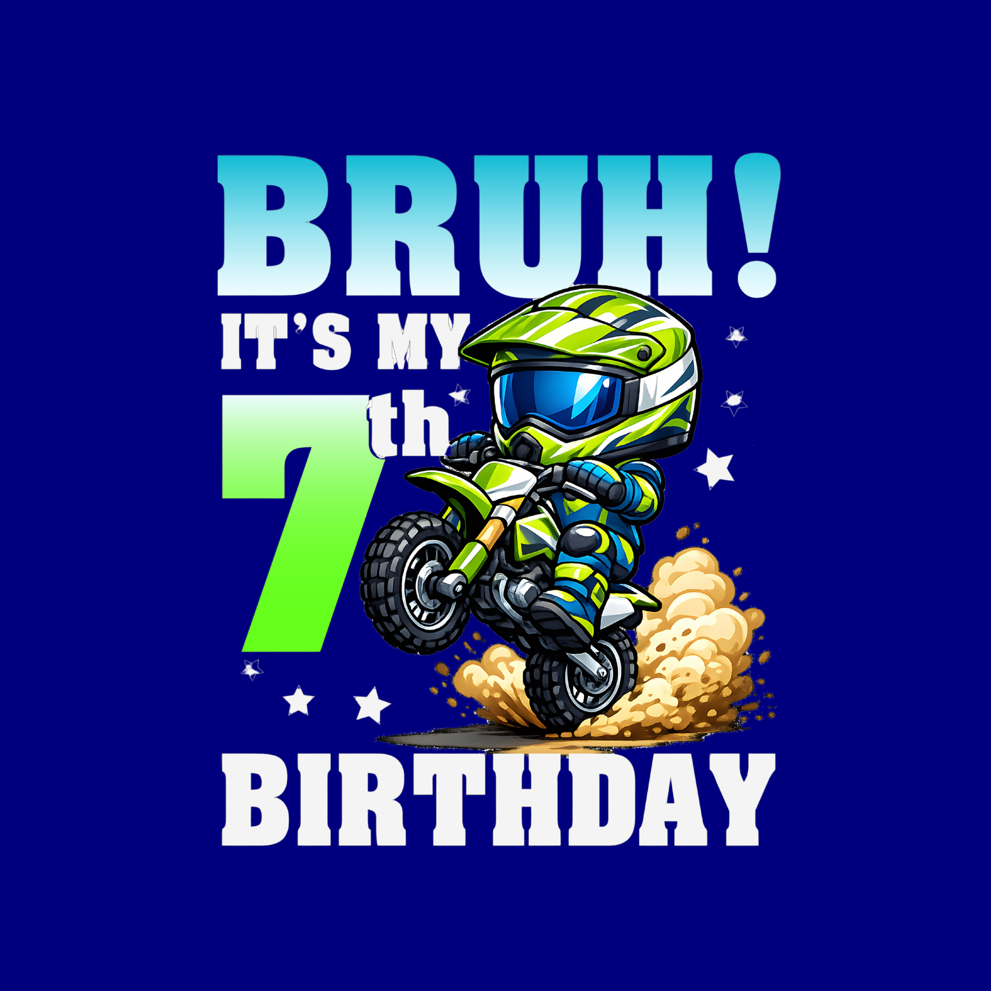 Bruh it's my 7th birthday Motorcycle theme