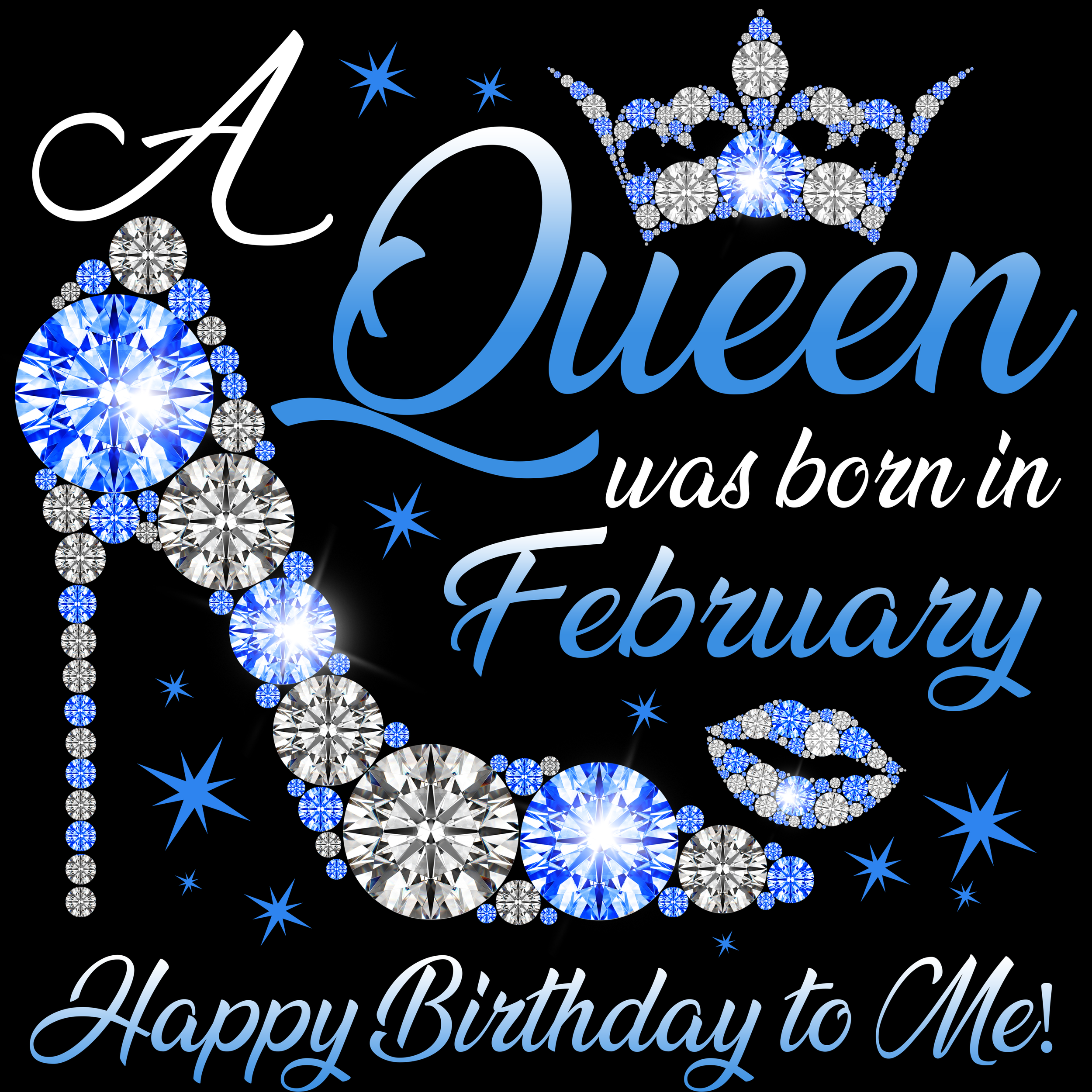 A Queen Was Born in February, Happy Birthday To Me png