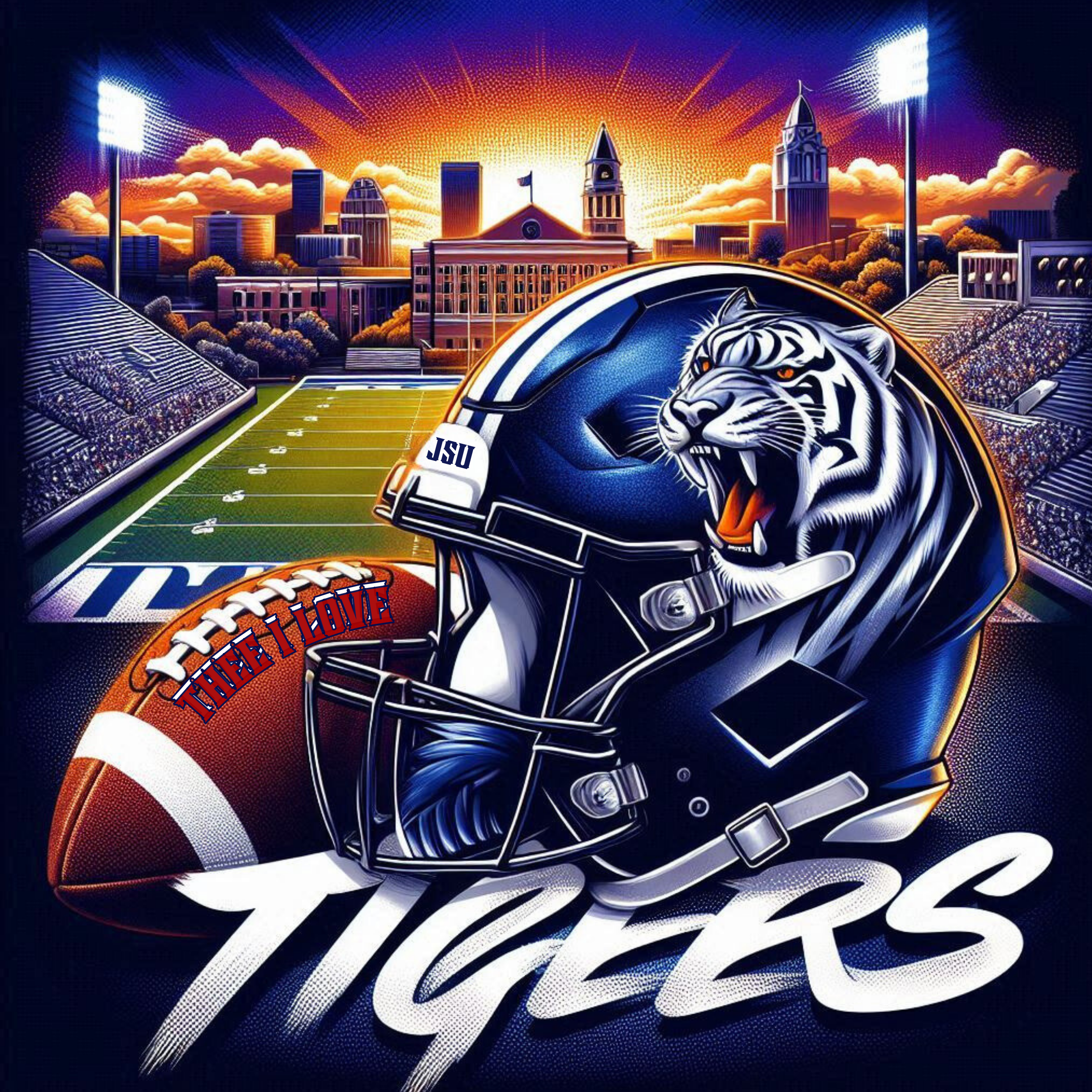 JSU Tigers Football  png