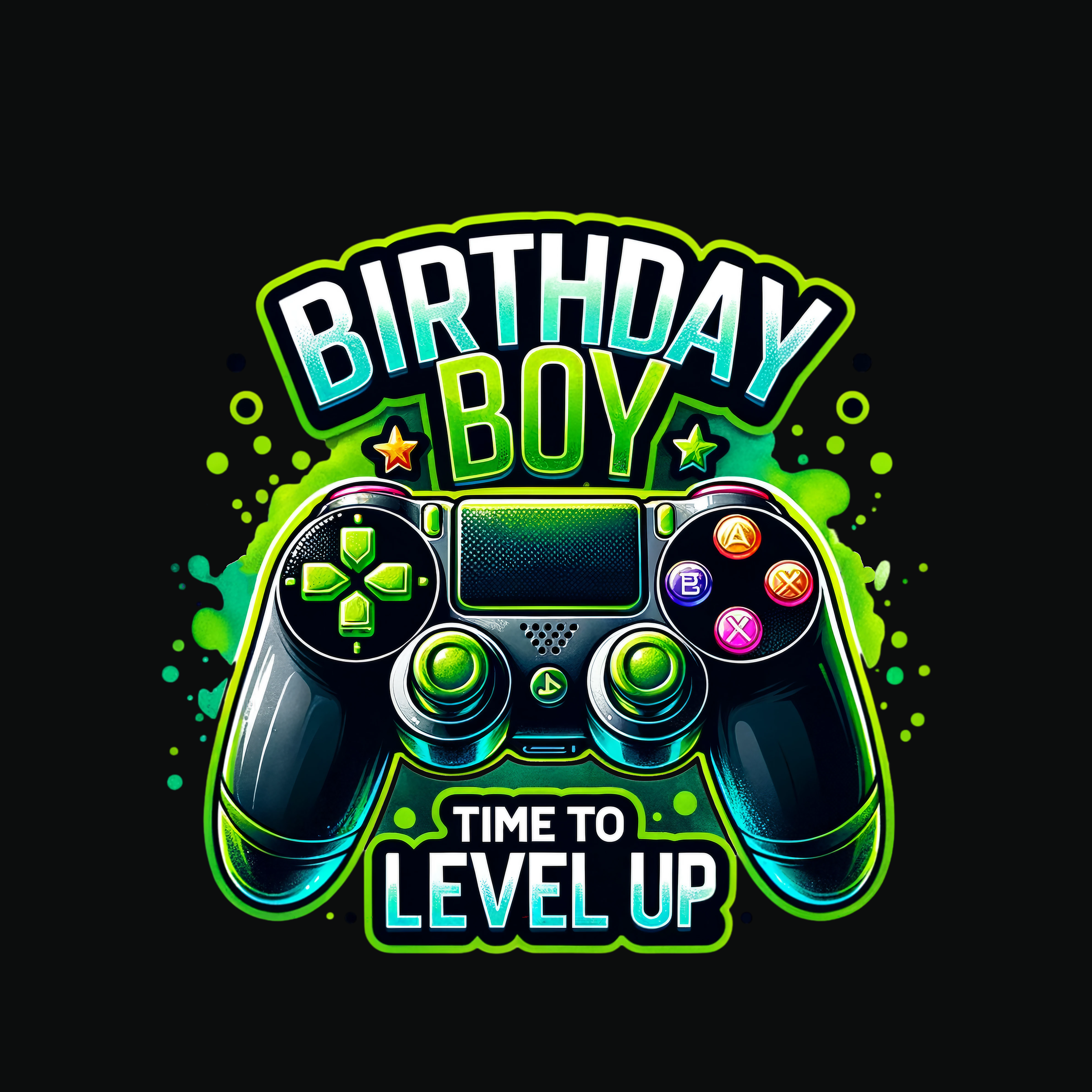 Birthday Boy time to level up digital download