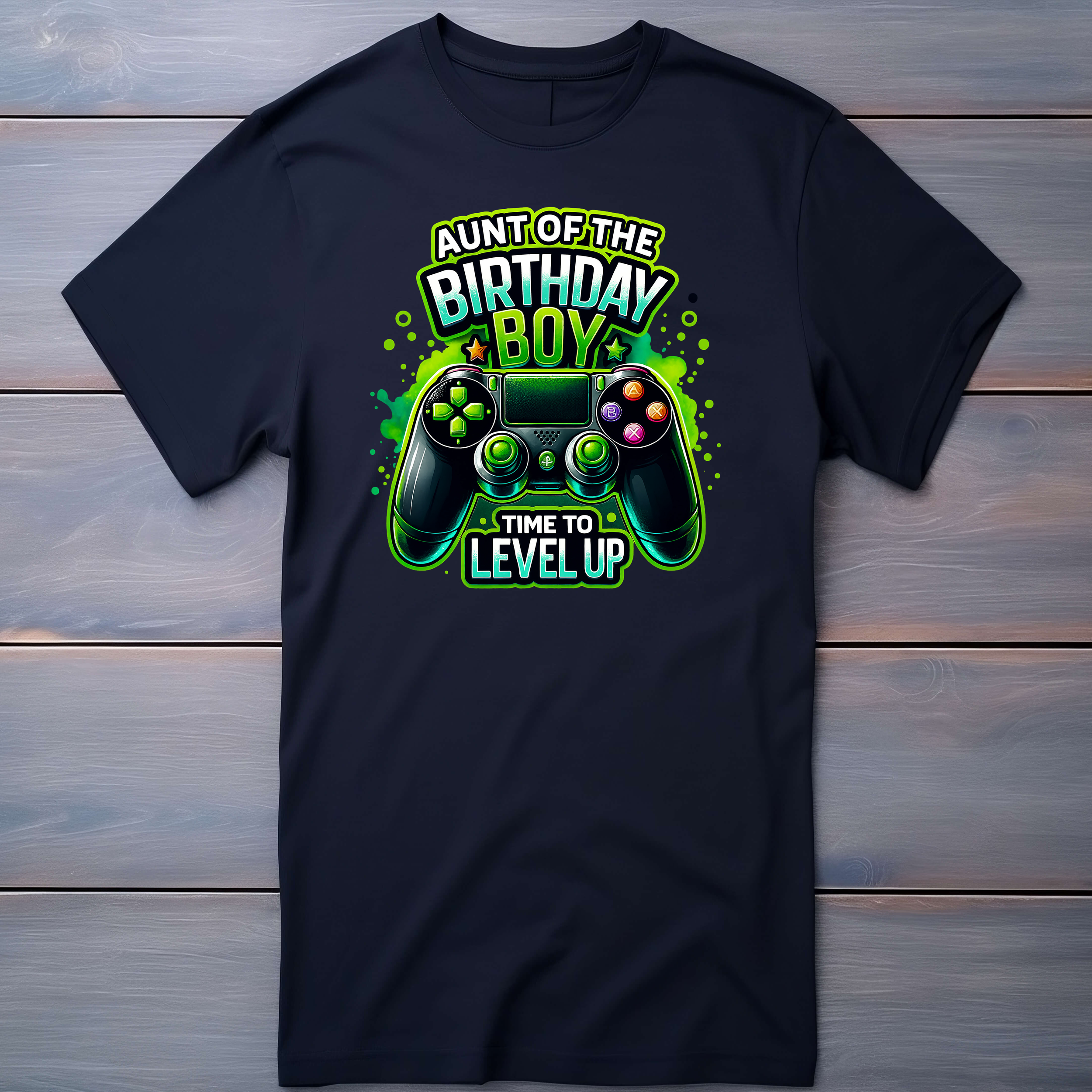 Aunt of the Birthday Boy Gaming T-Shirt