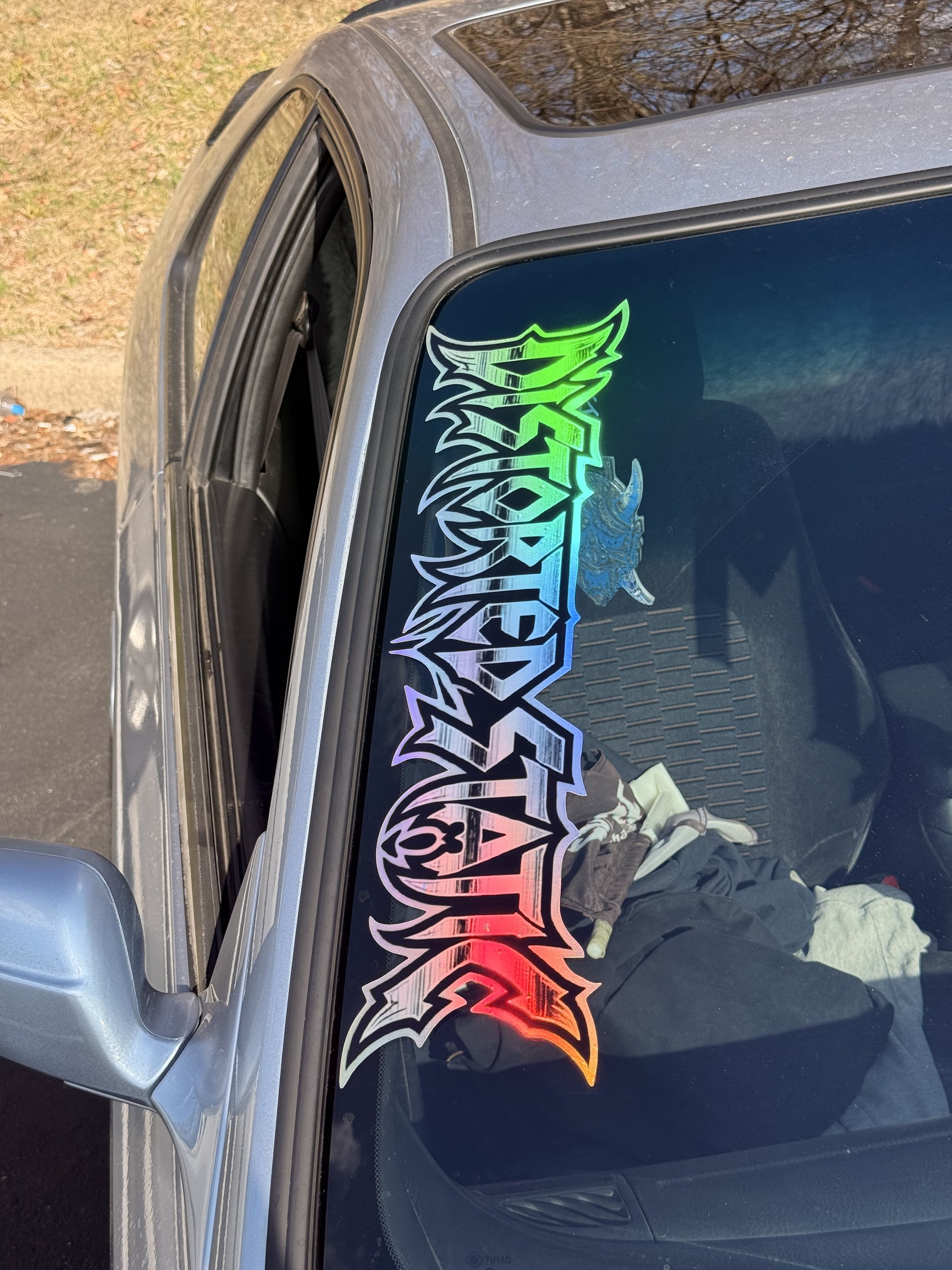 HOLO Distorted Static Vinyl Banner