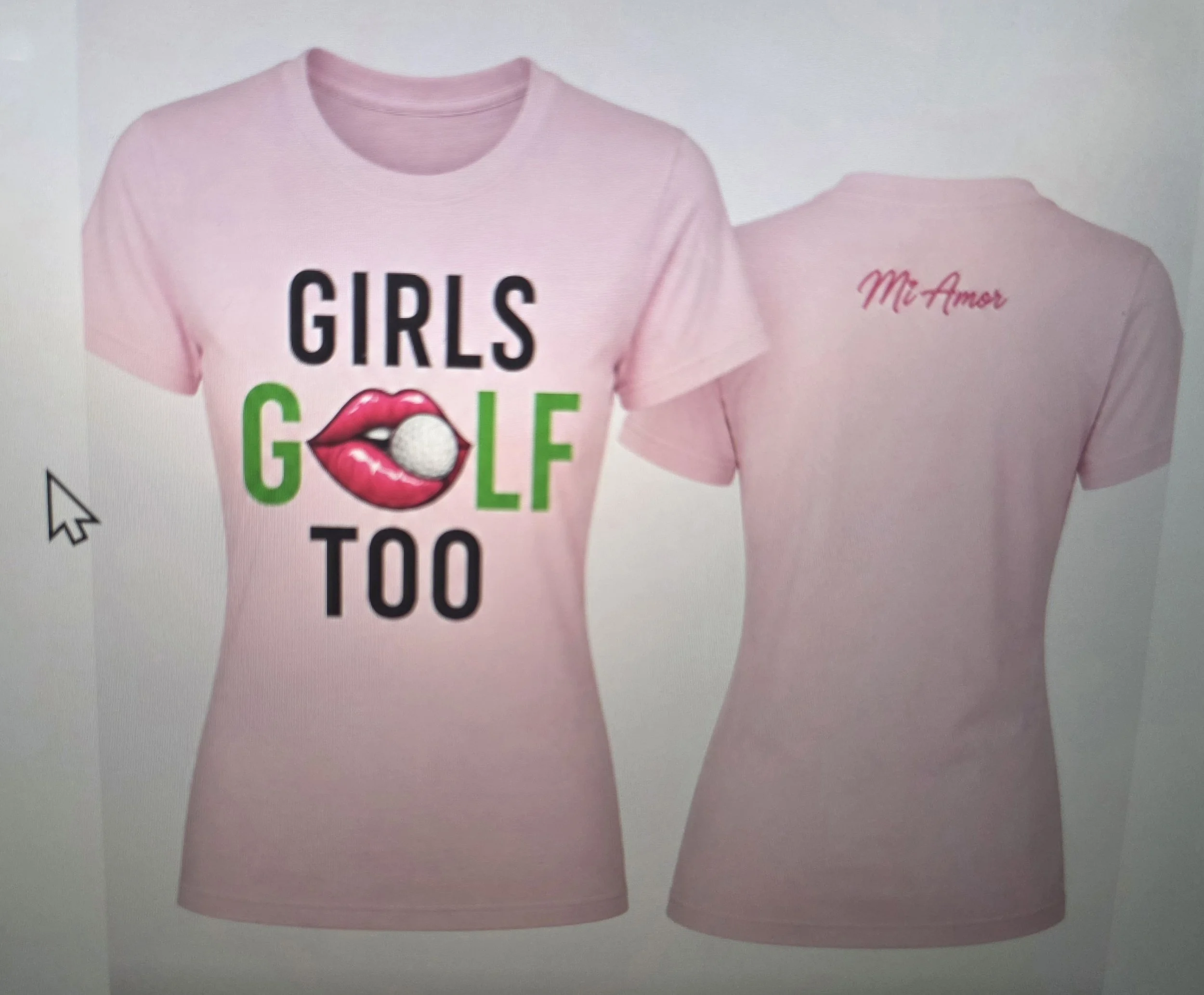 Girls Golf Too T-Shirt