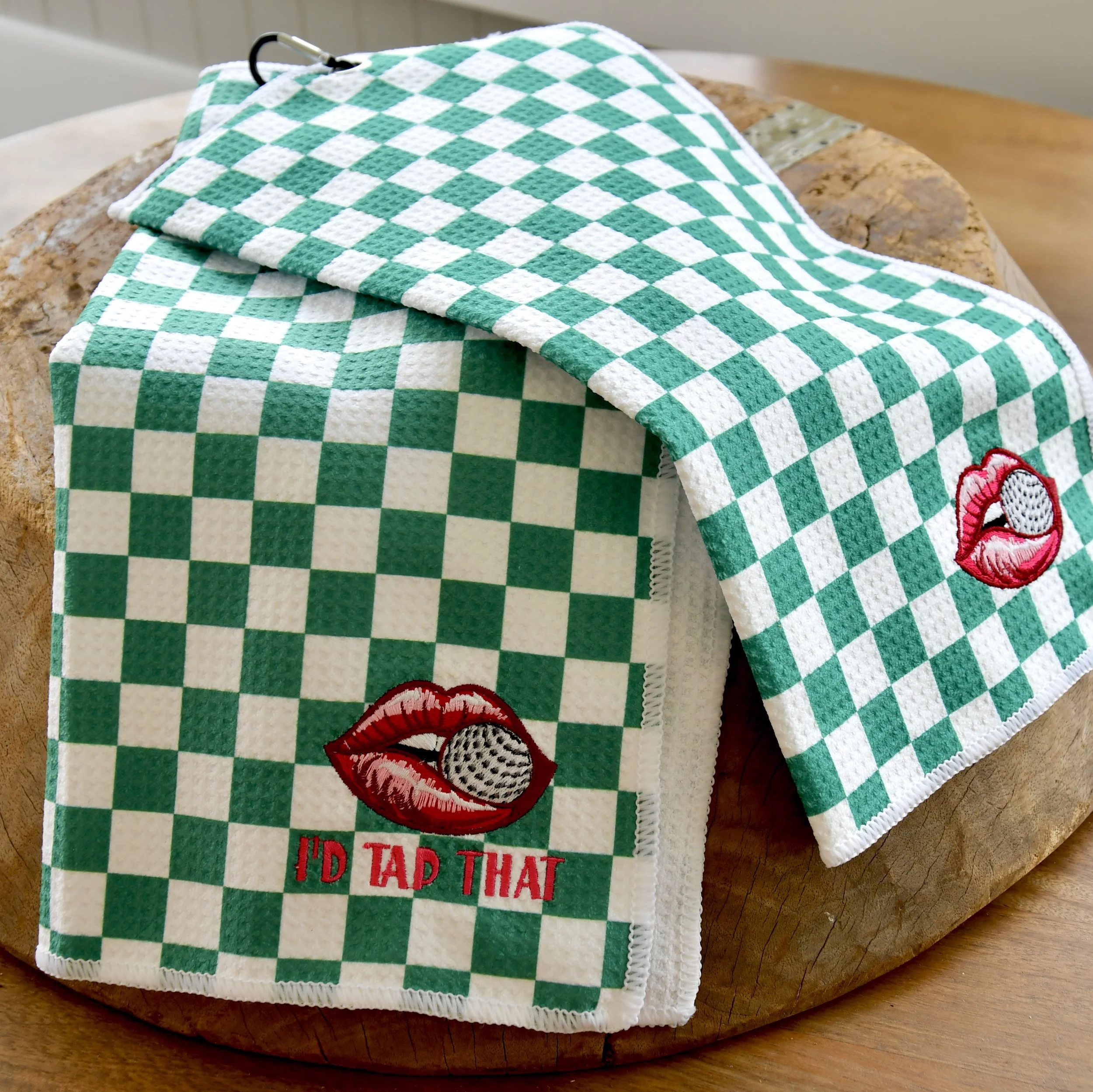 Checkered Golf Towel - I'd Tap That