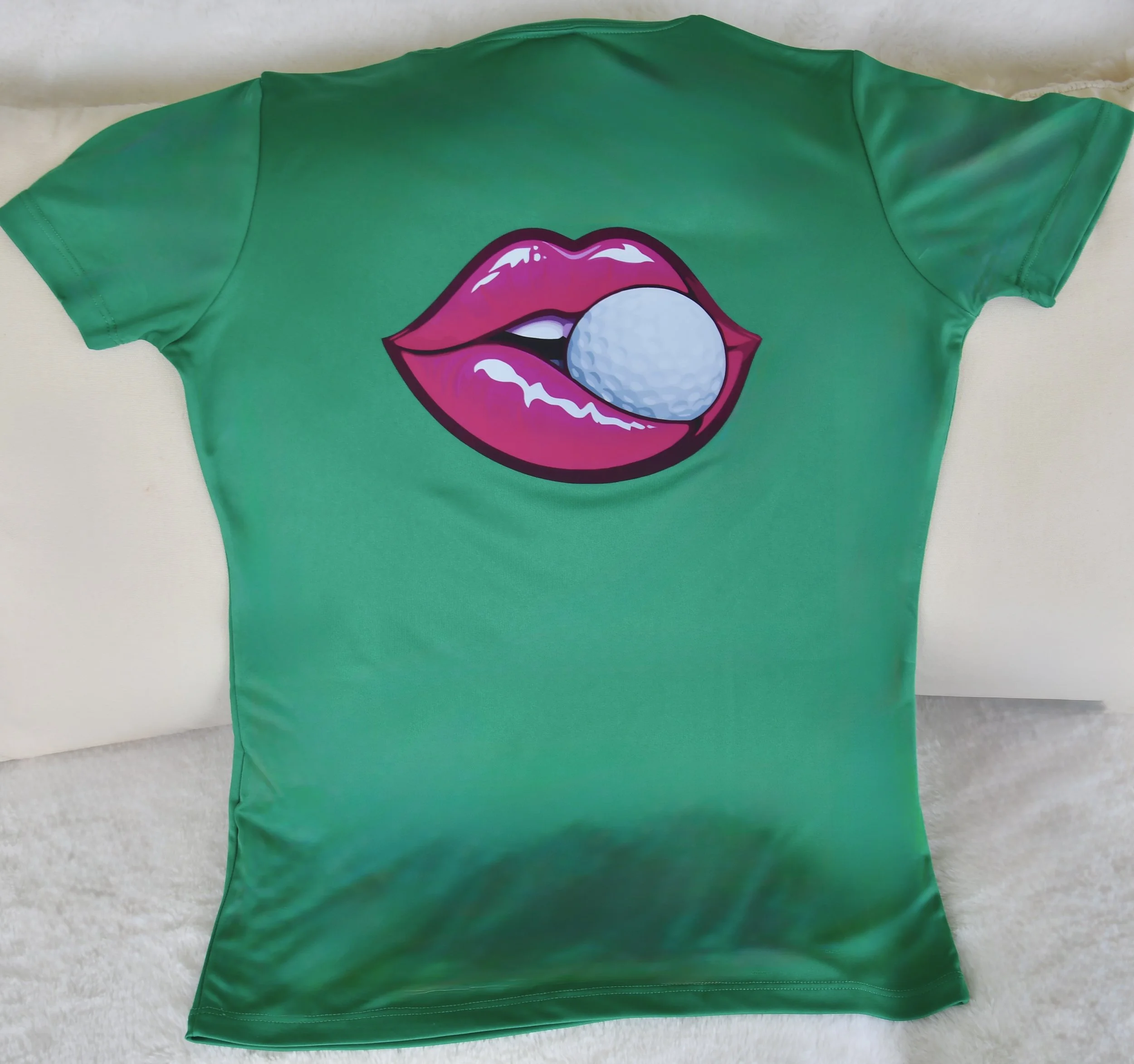 Ladies Green Golf Tee Back.JPG