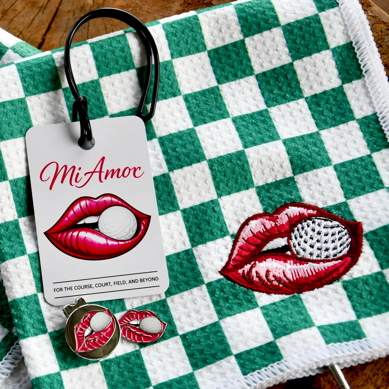 Checkered Golf Towel