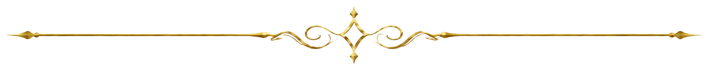 Decorative gold and white divider with intricate swirling design at the center.