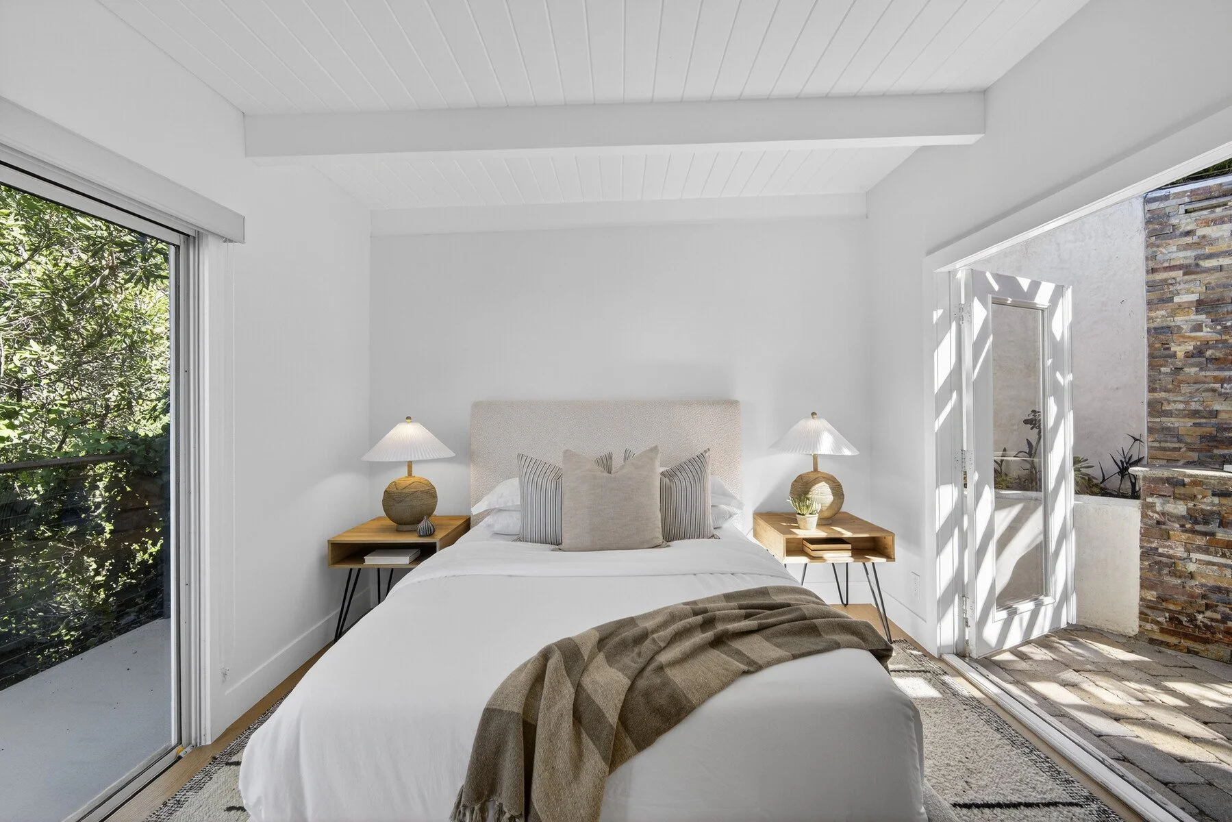 Primary suite with outdoor shower